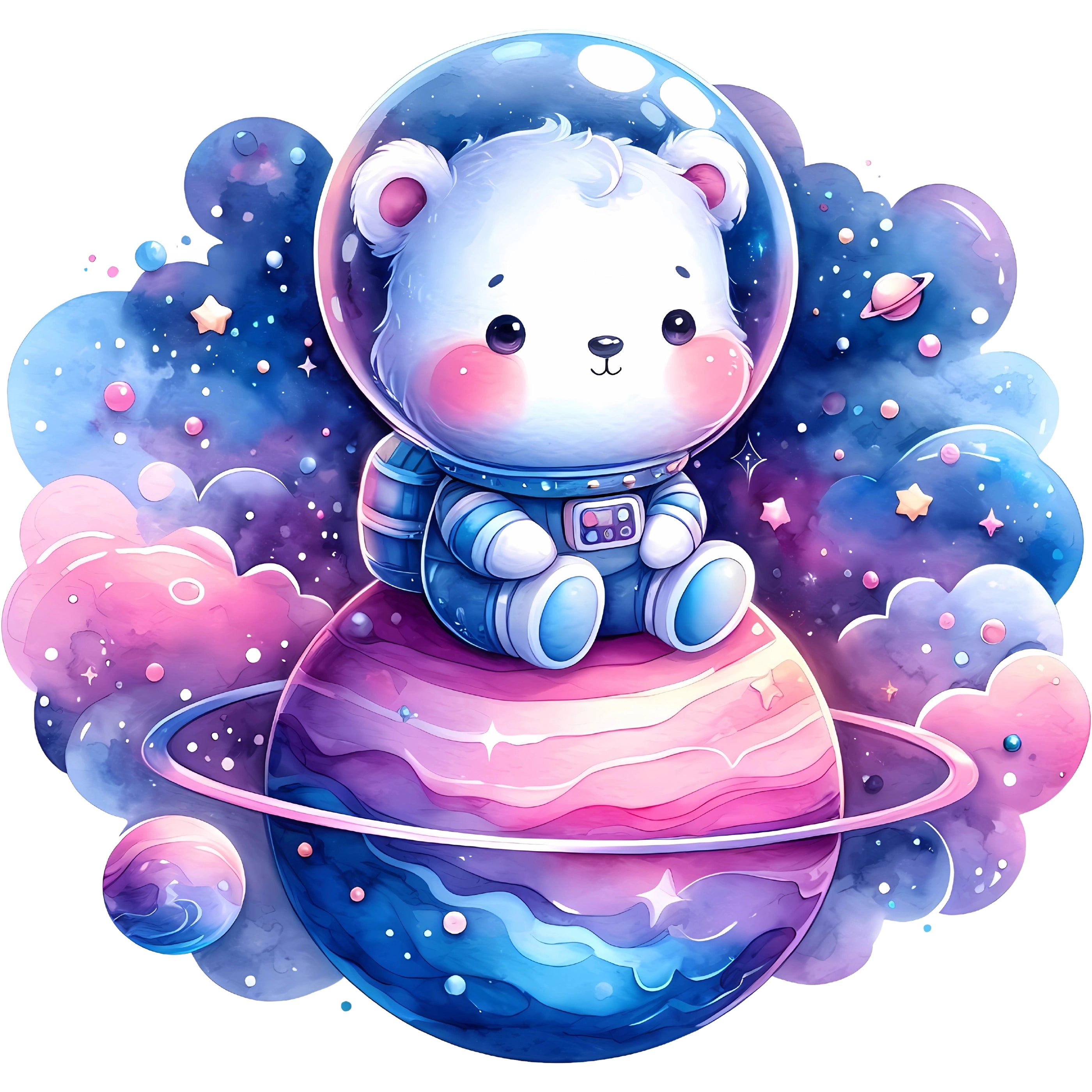 Bügelbild Astronautenbärchen