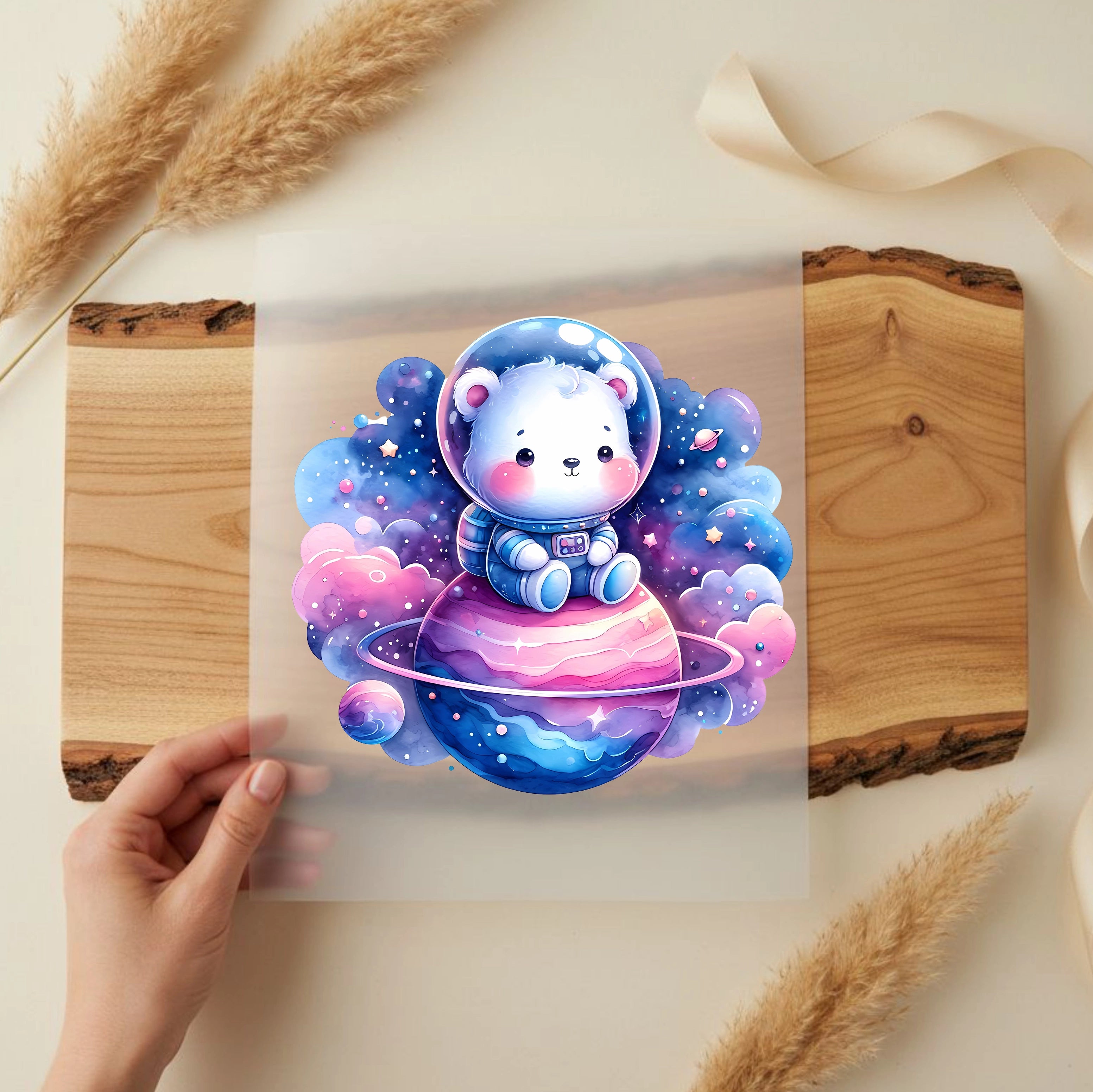 Bügelbild Astronautenbärchen