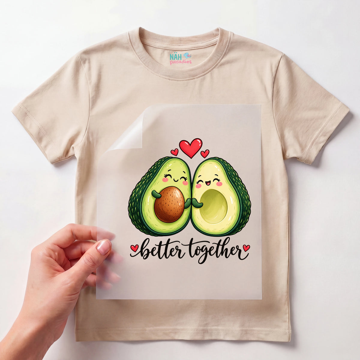 Bügelbild Avocado Better Together