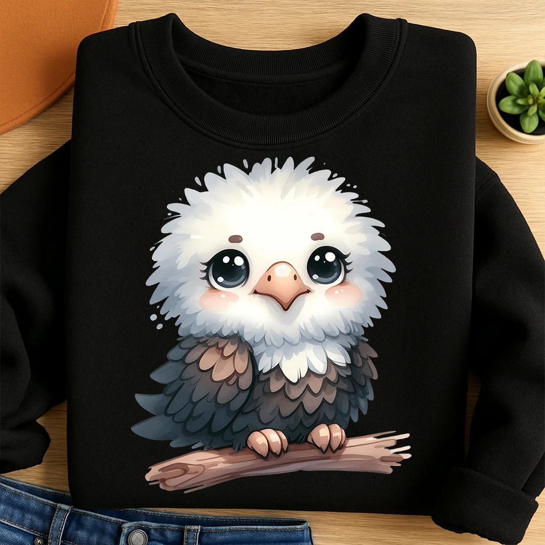 Bügelbild Baby Adler