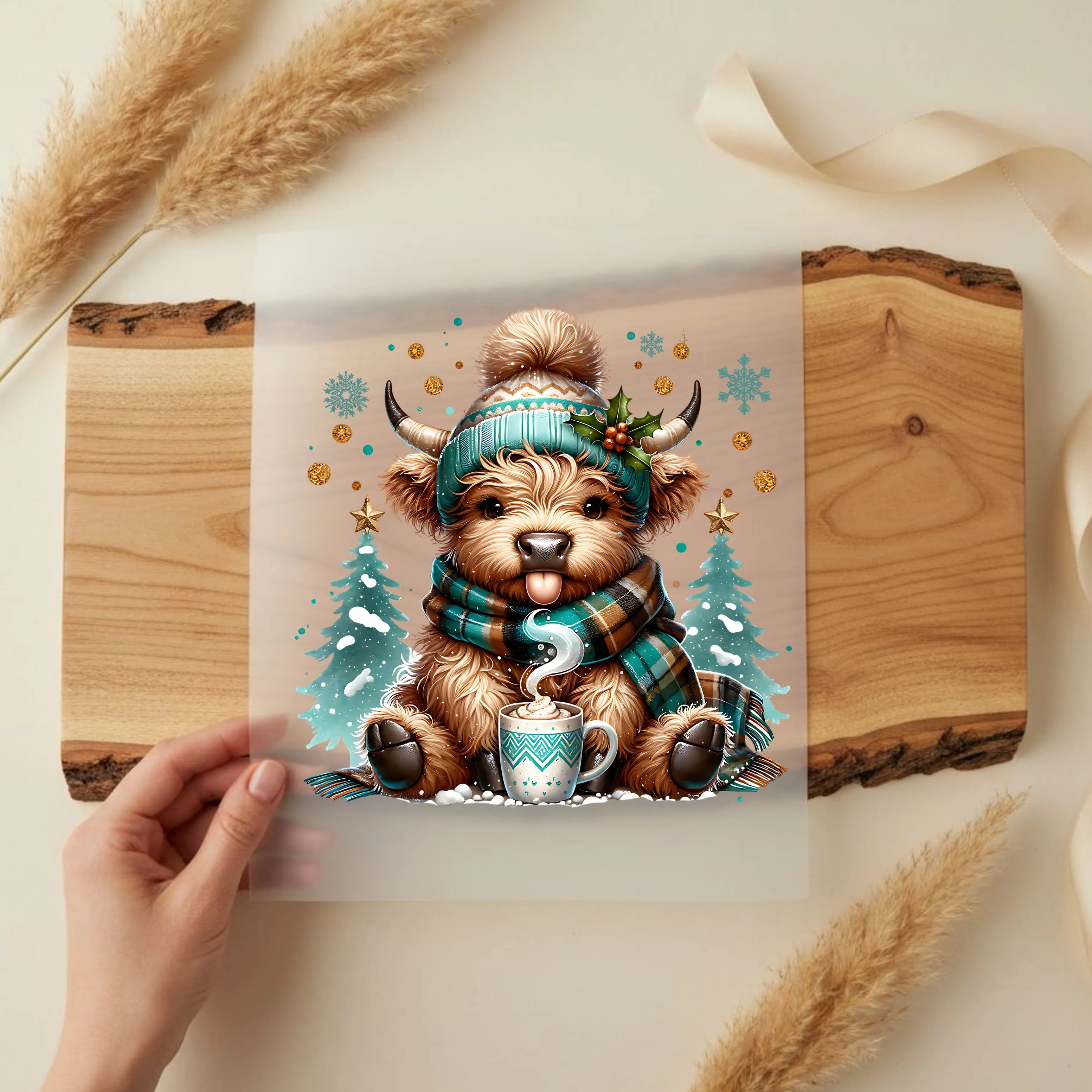 Bügelbild Baby Kuh Kakaoschlürfi