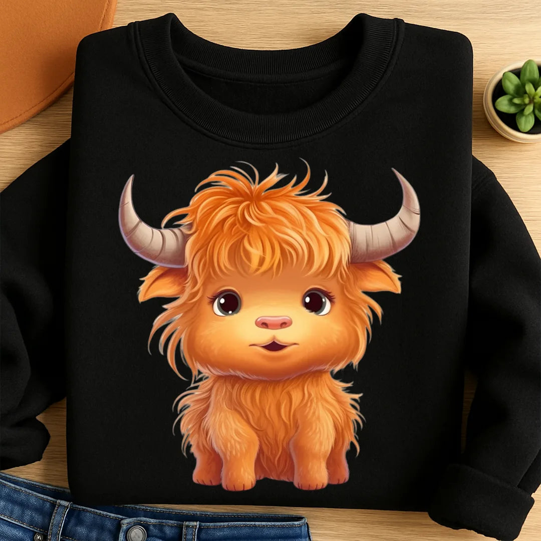 Bügelbild Baby Kuh Linda