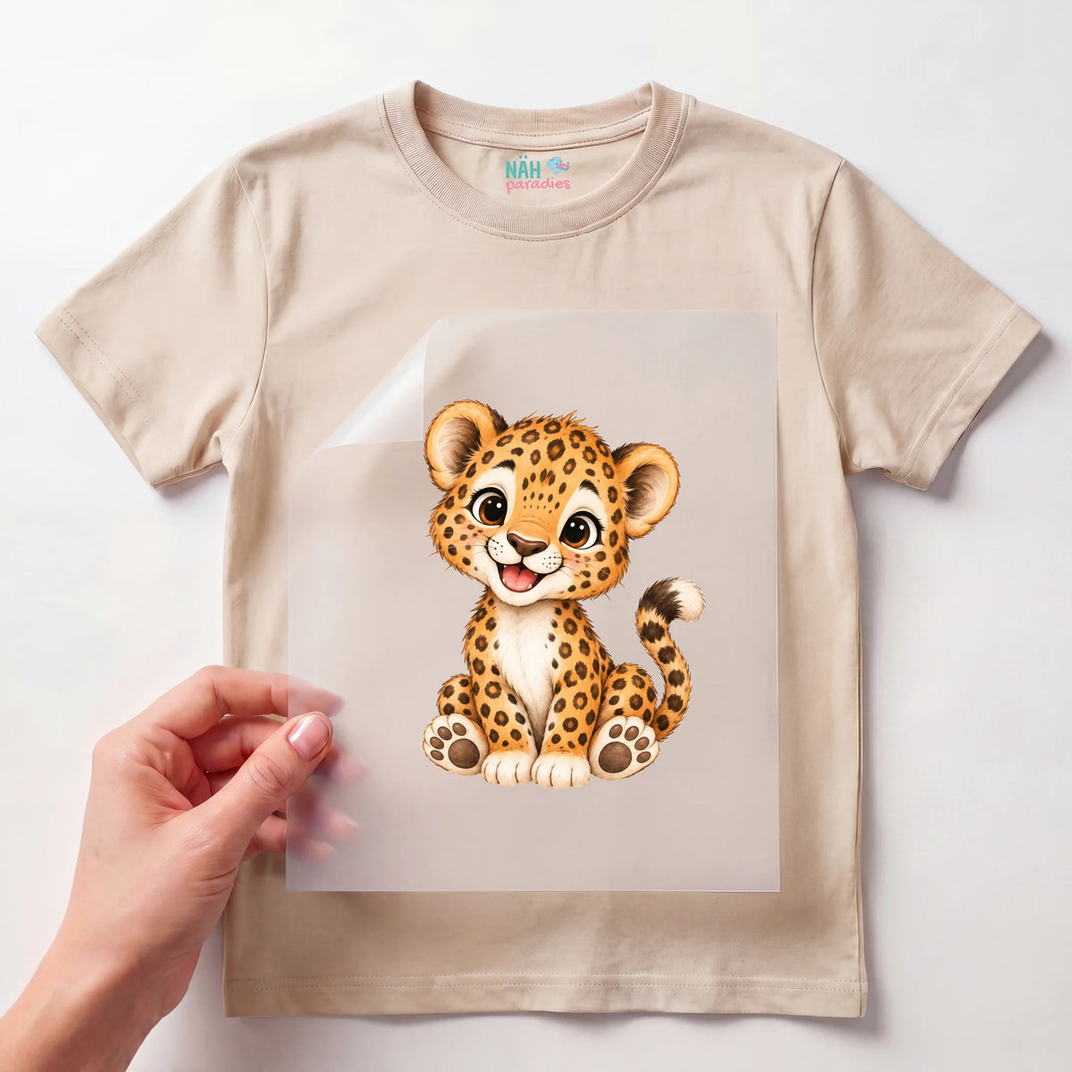Bügelbild Baby Leopard Aquarell
