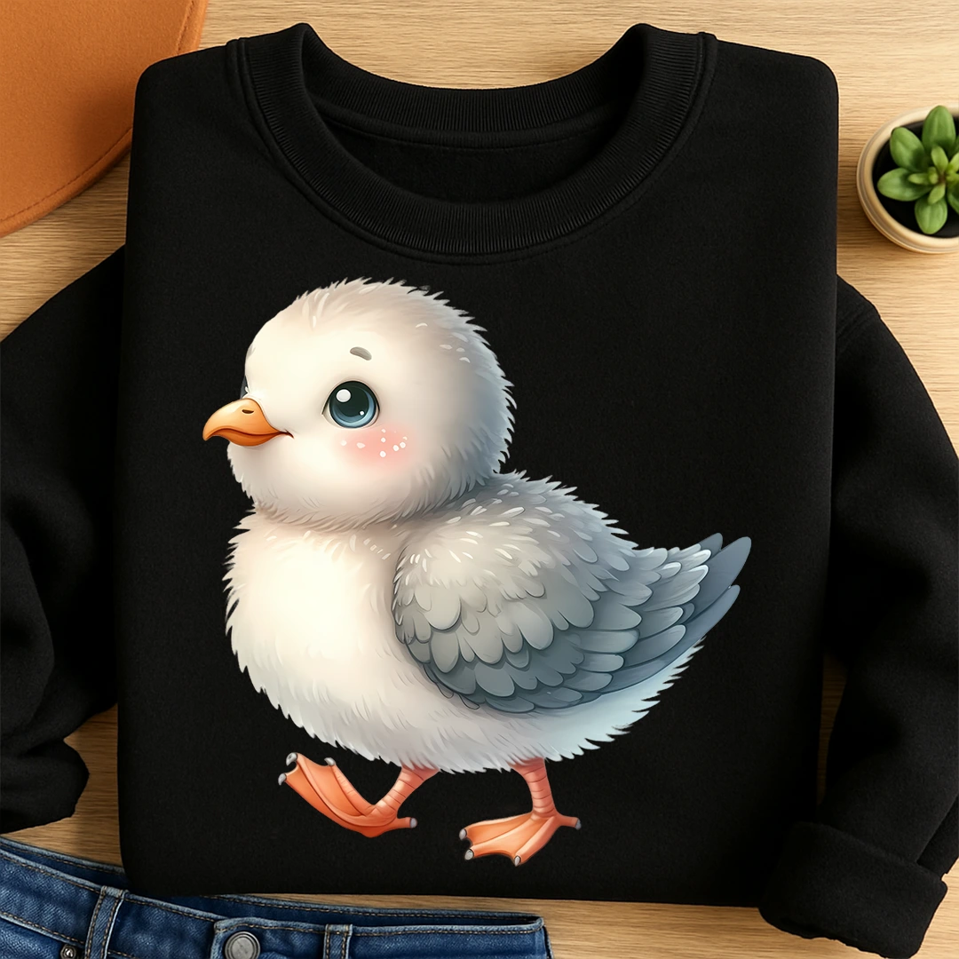 Bügelbild Baby Möwe