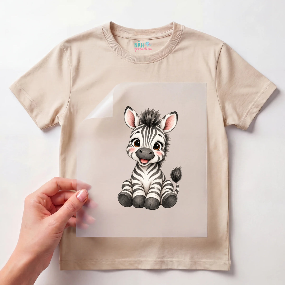 Bügelbild Baby Zebra Aquarell