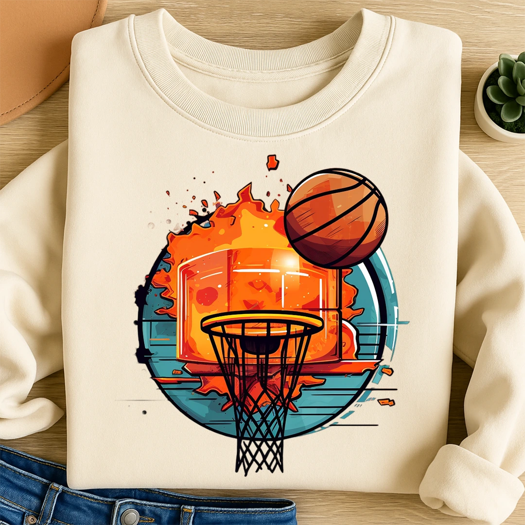 Bügelbild Basketball