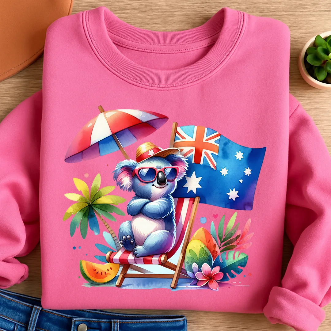 Bügelbild Beach Boss Koala
