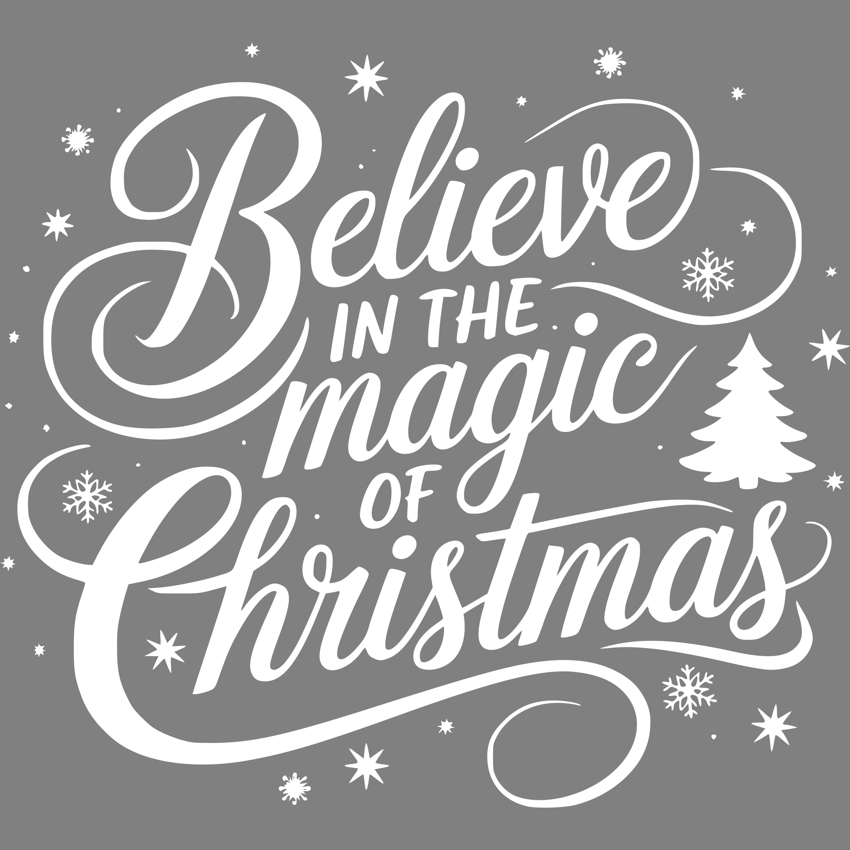 Bügelbild Belive in the Magic of Christmas