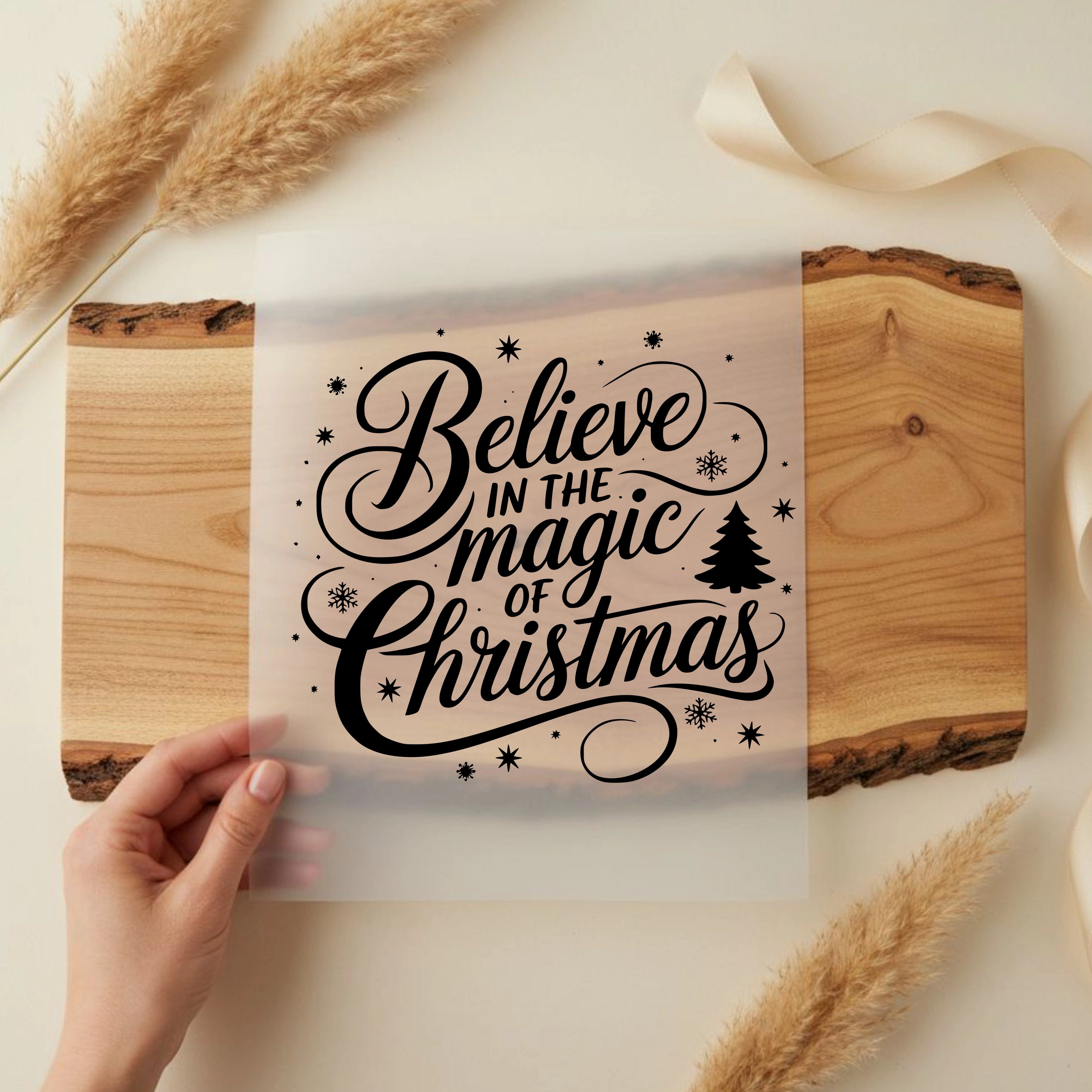 Bügelbild Belive in the Magic of Christmas