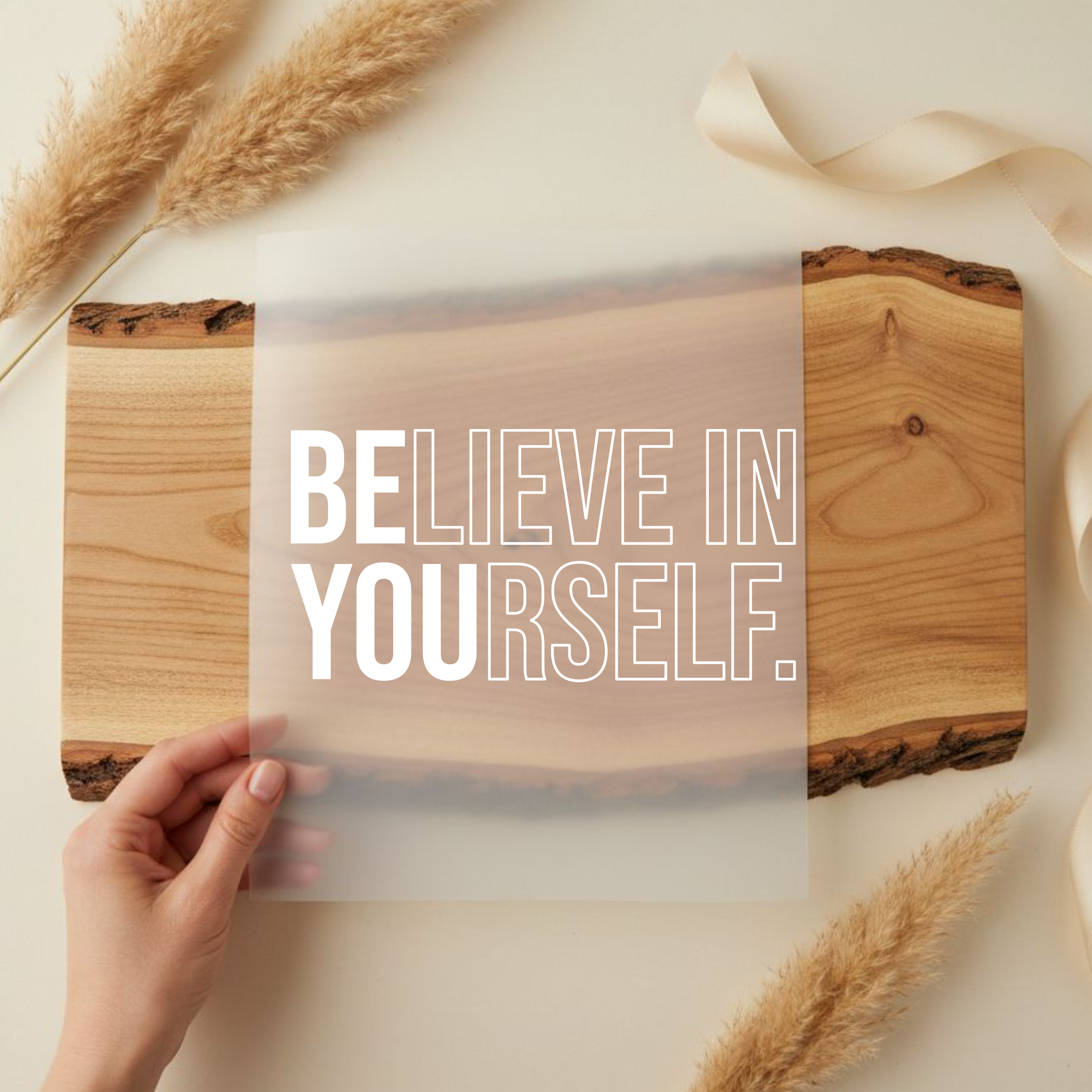 Bügelbild Belive in Yourself