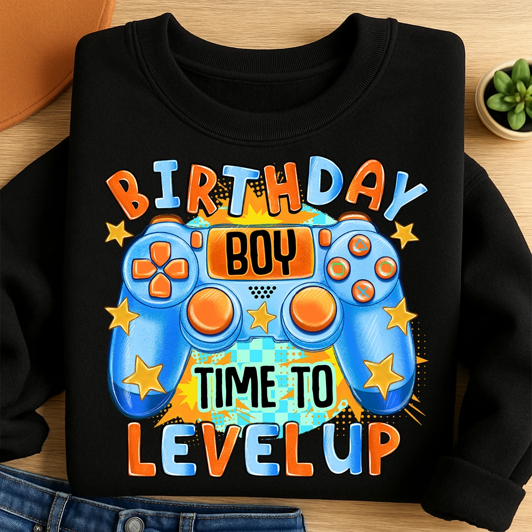 Bügelbild Birthday Boy Controller