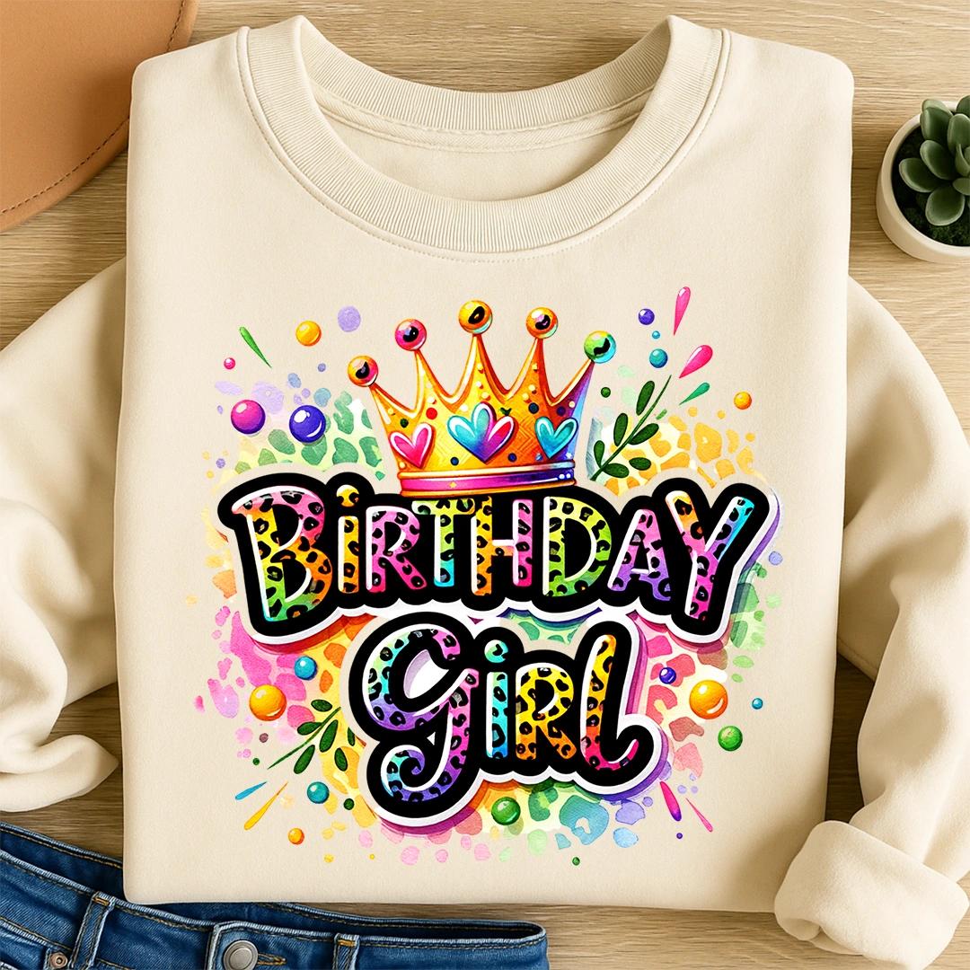Bügelbild Birthday Girl Leo