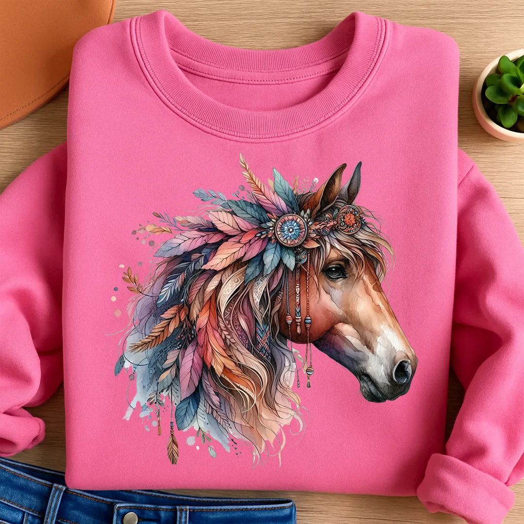 Bügelbild Boho Pferd Earth Spirit
