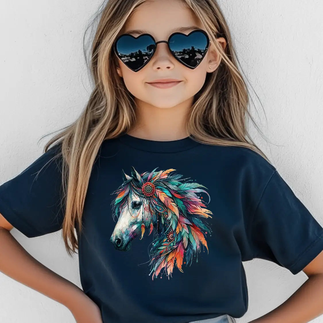 Bügelbild Boho Pferd Rainbow Spirit