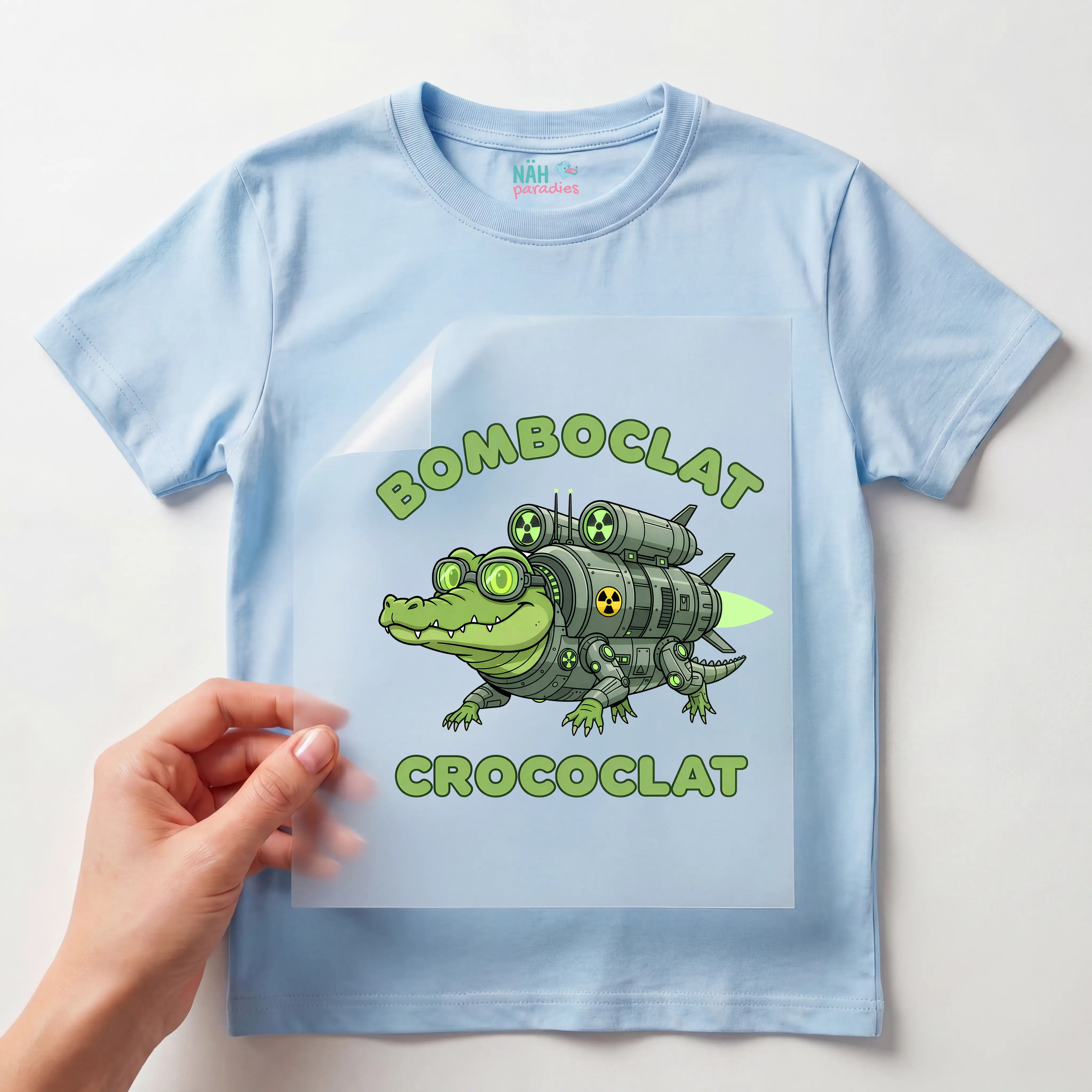 Bügelbild Italian Brainrot Bomboclat Crococlat