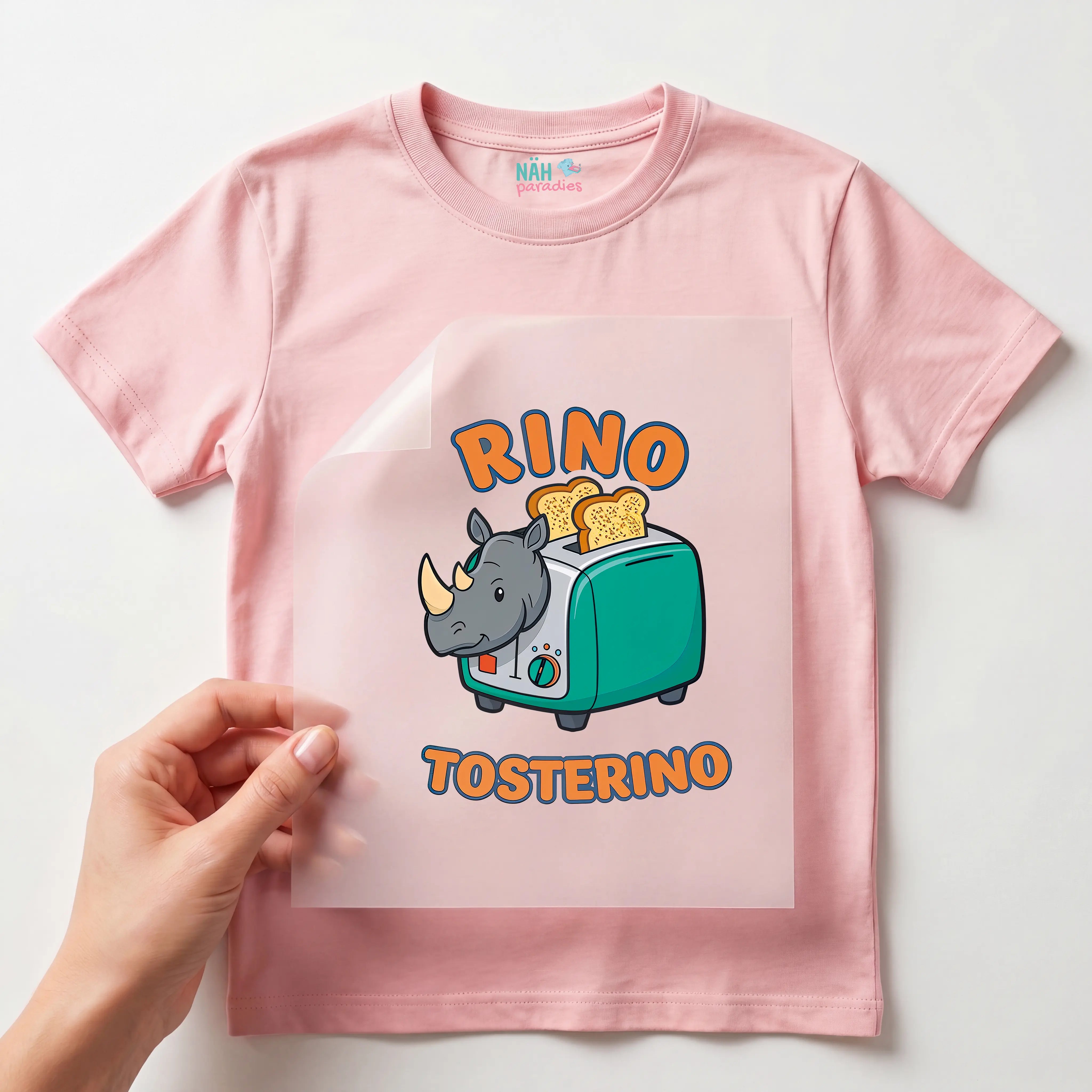 Bügelbild Italian Brainrot Rino Tosterino