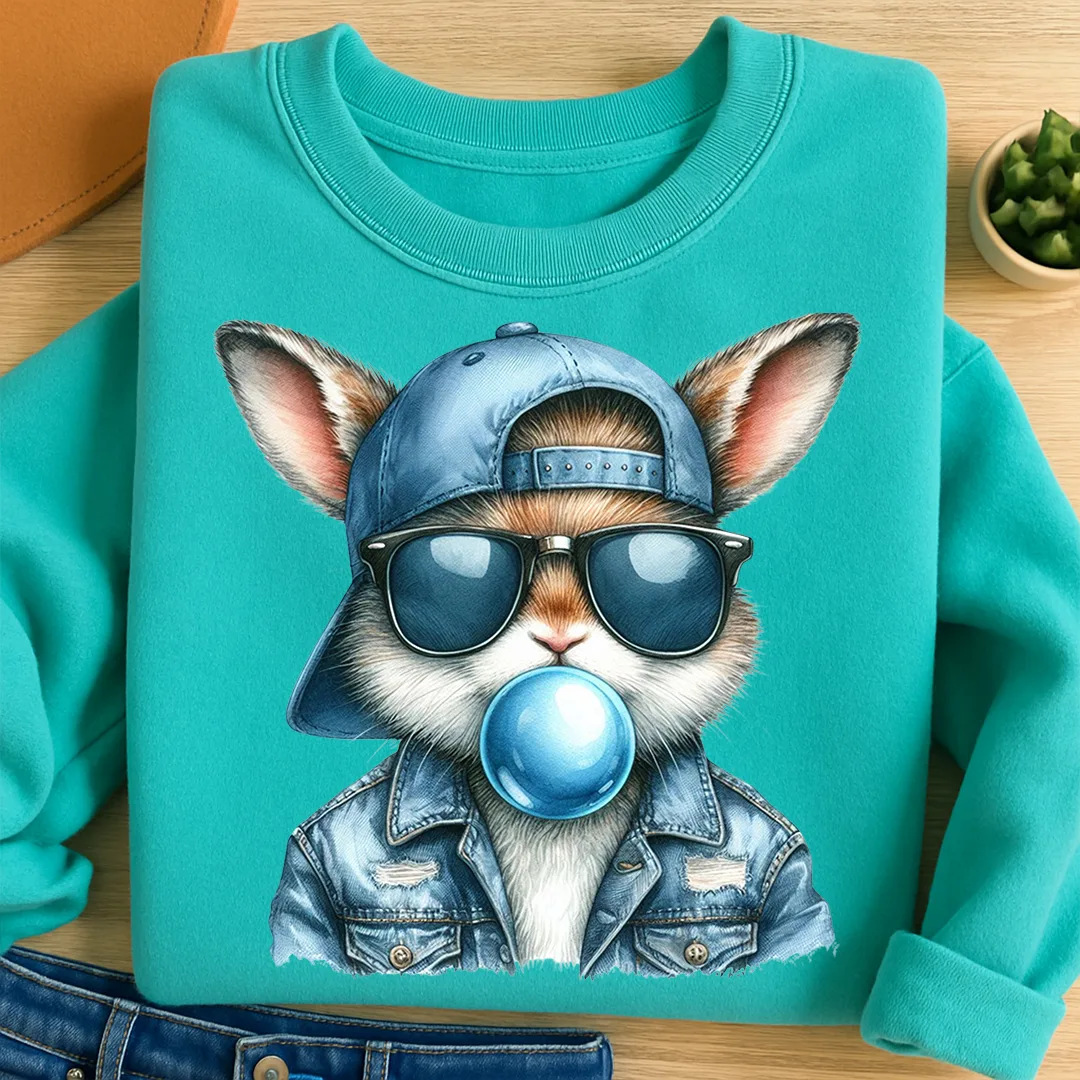 Bügelbild Bubble gum Hase