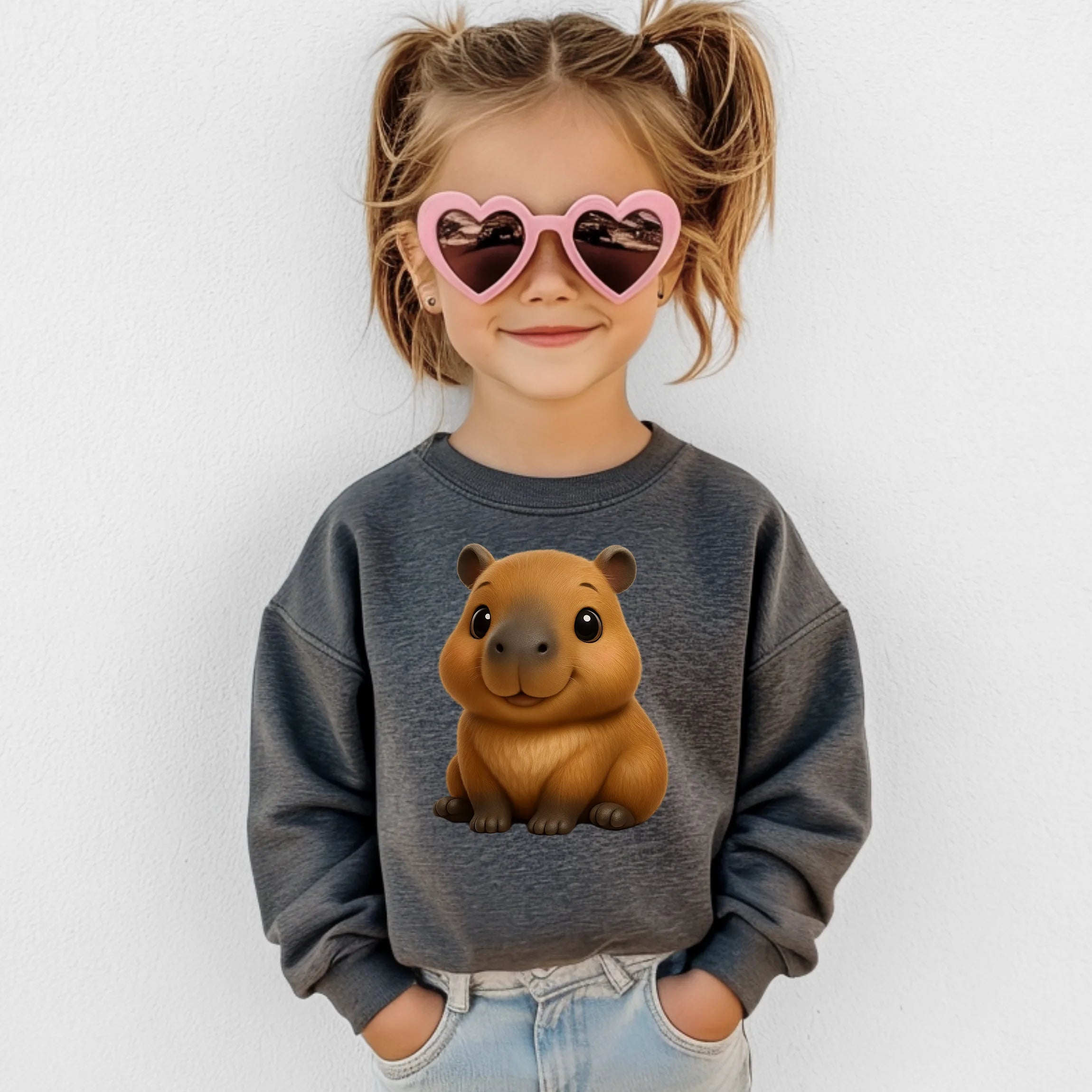 Bügelbild Capybara Knuffelnase - S