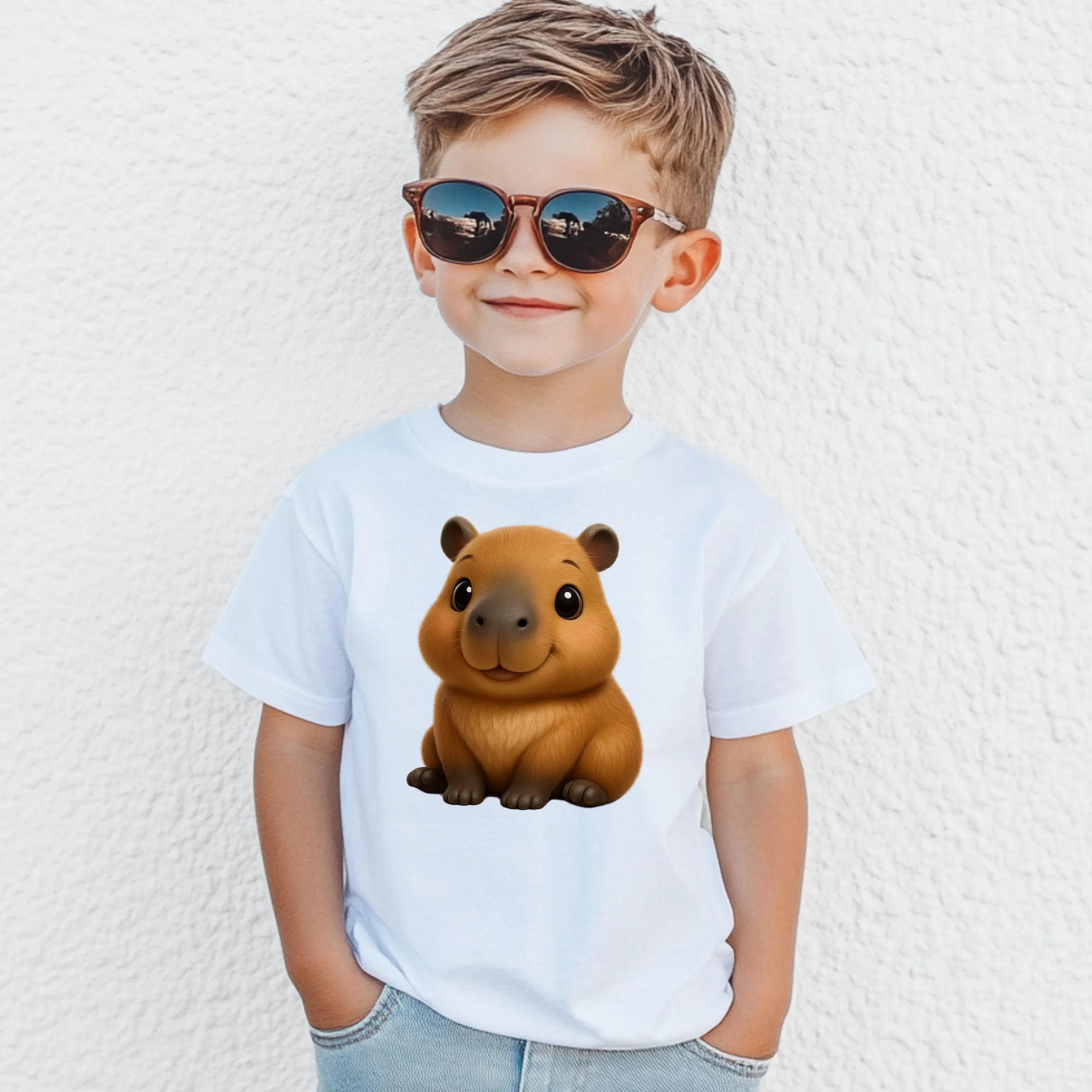 Bügelbild Capybara Knuffelnase - S