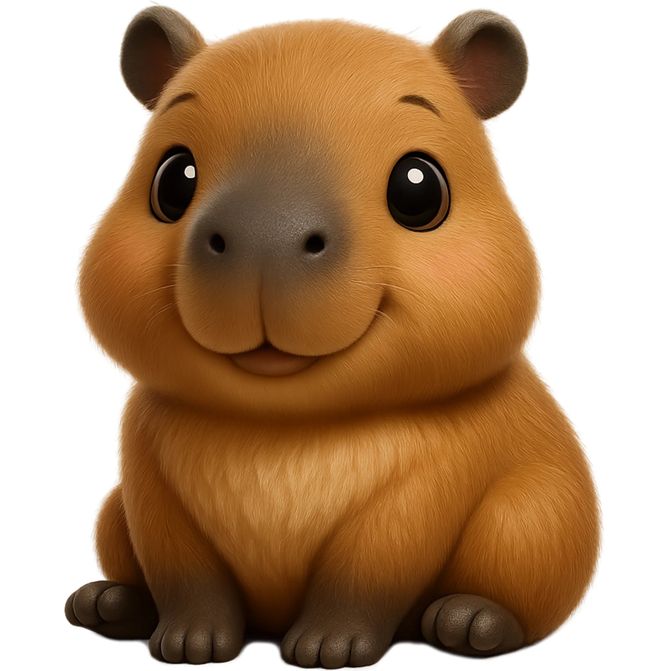Bügelbild Capybara Knuffelnase - S