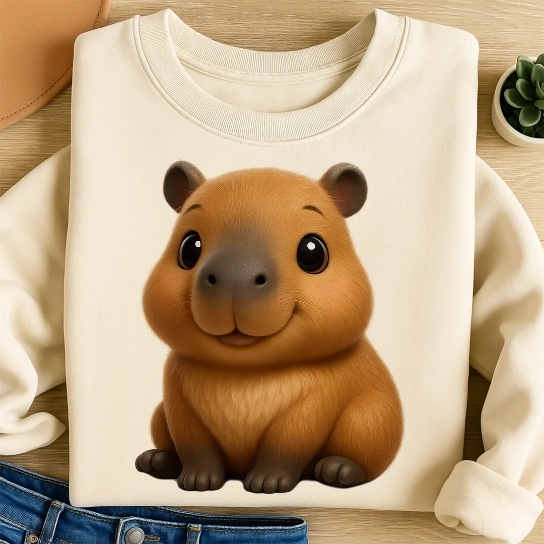 Bügelbild Capybara Knuffelnase