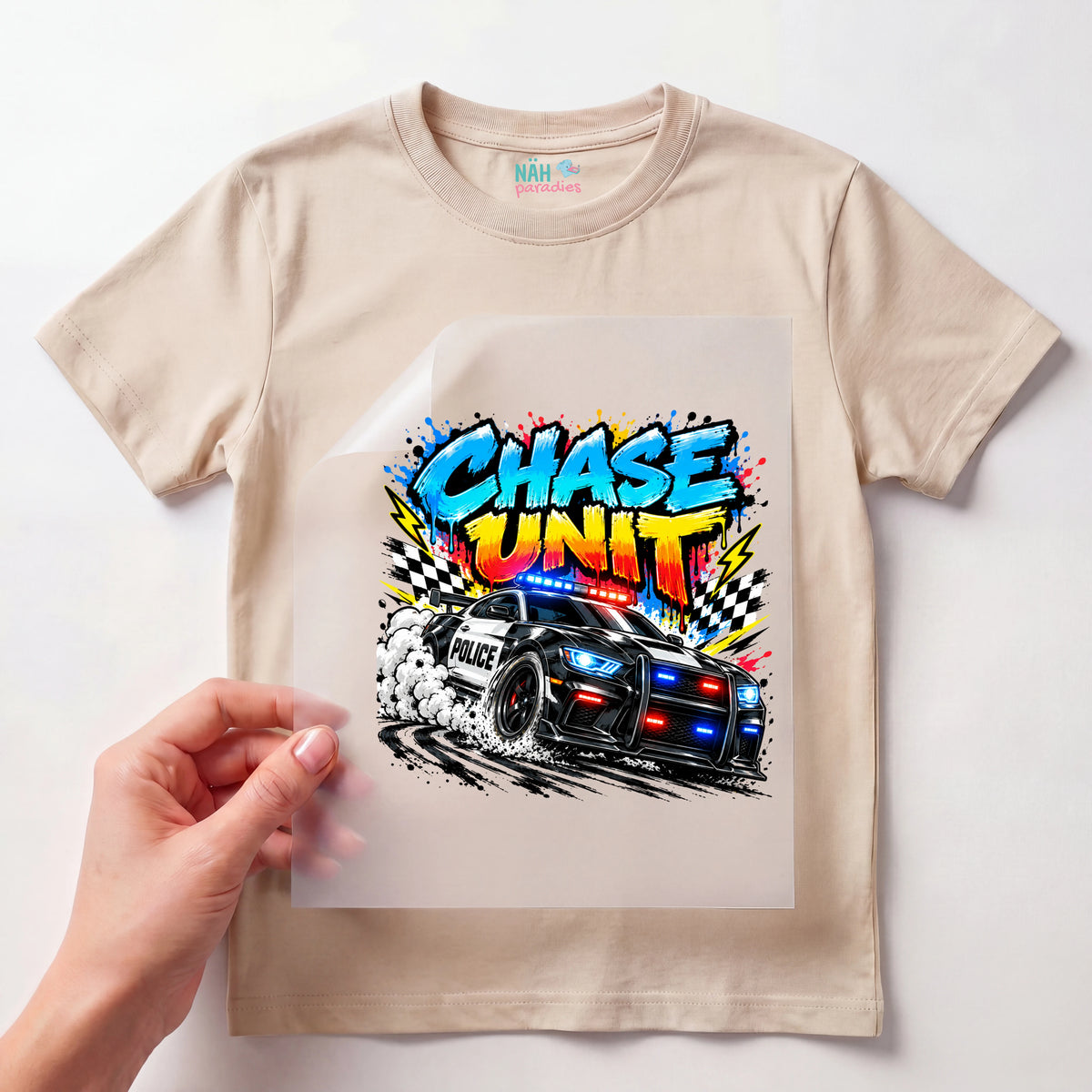 Bügelbild Chase Unit