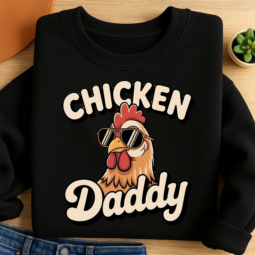 Bügelbild Chicken Daddy
