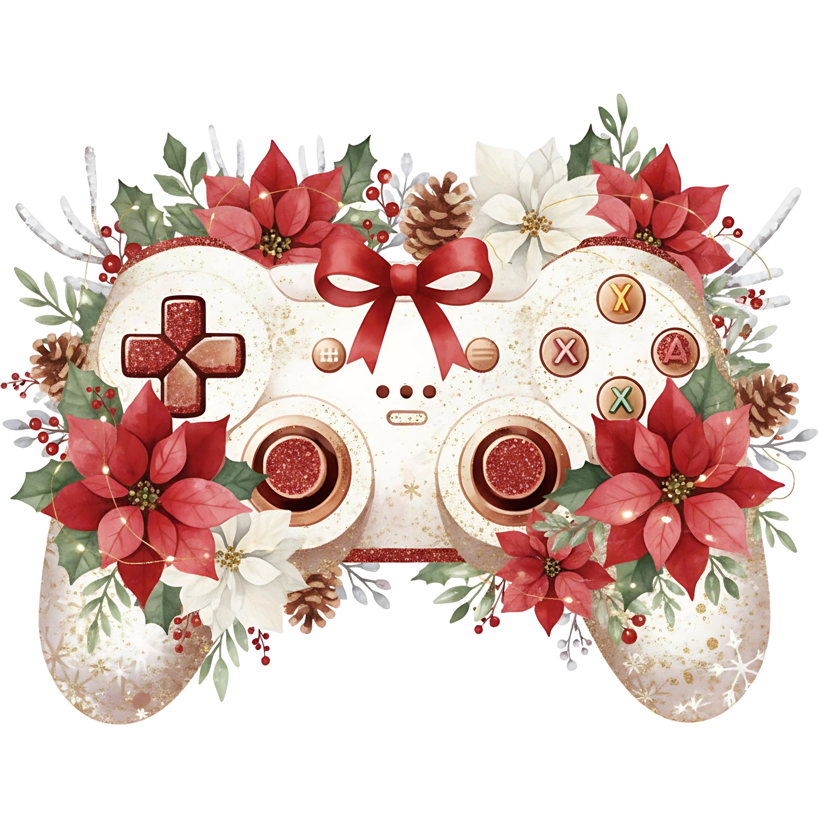 Bügelbild Christmas Vibes Controller