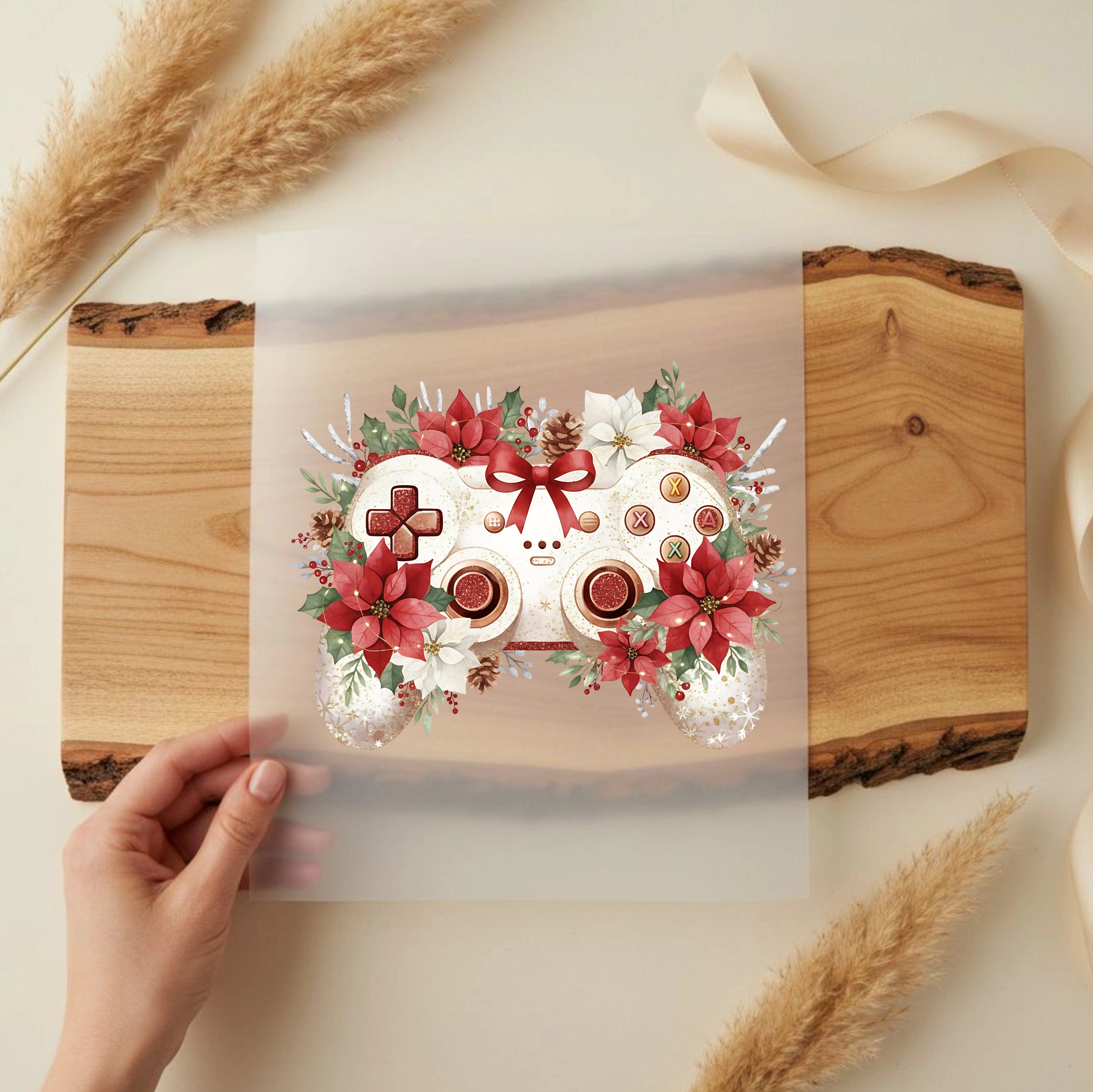 Bügelbild Christmas Vibes Controller