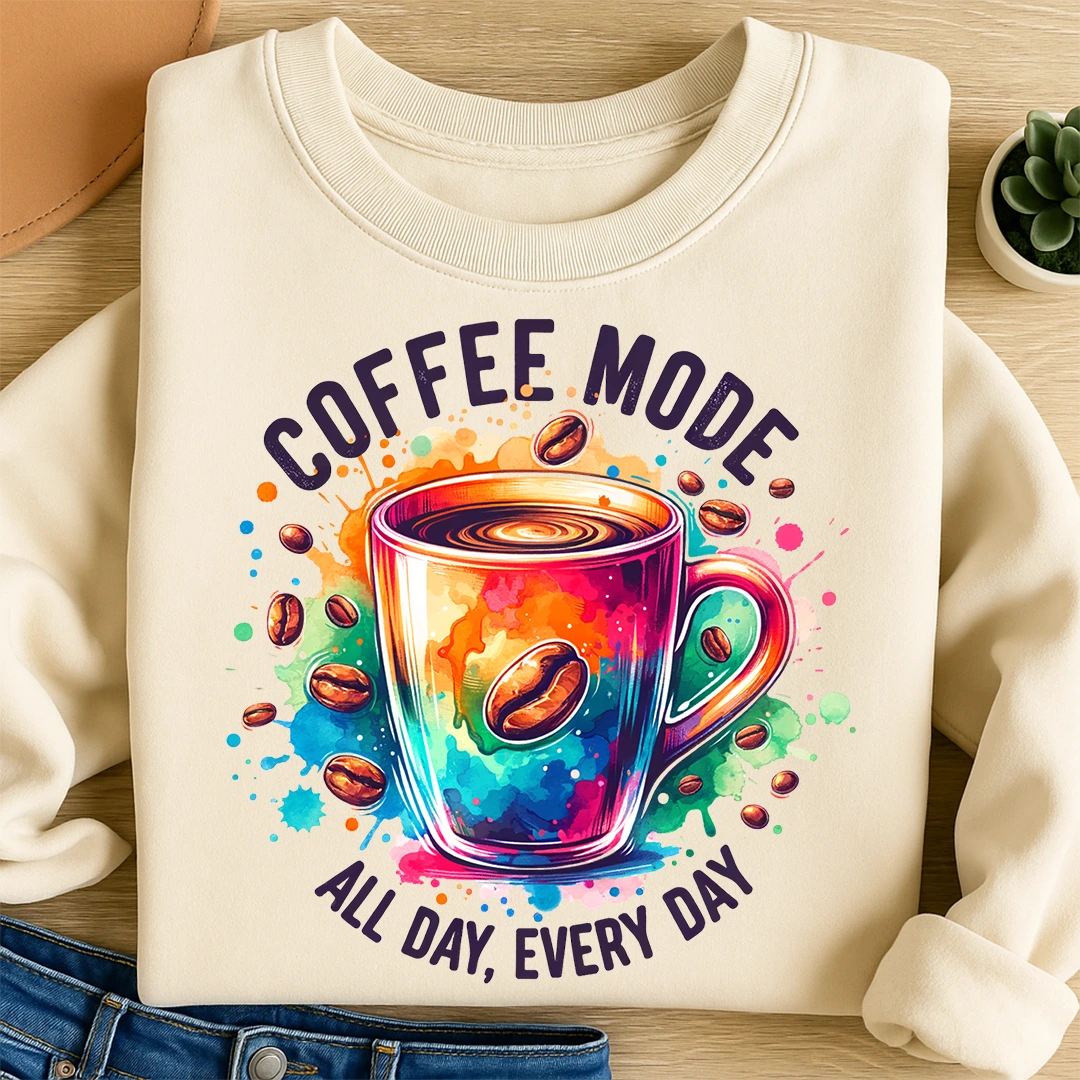 Bügelbild Coffee Mode