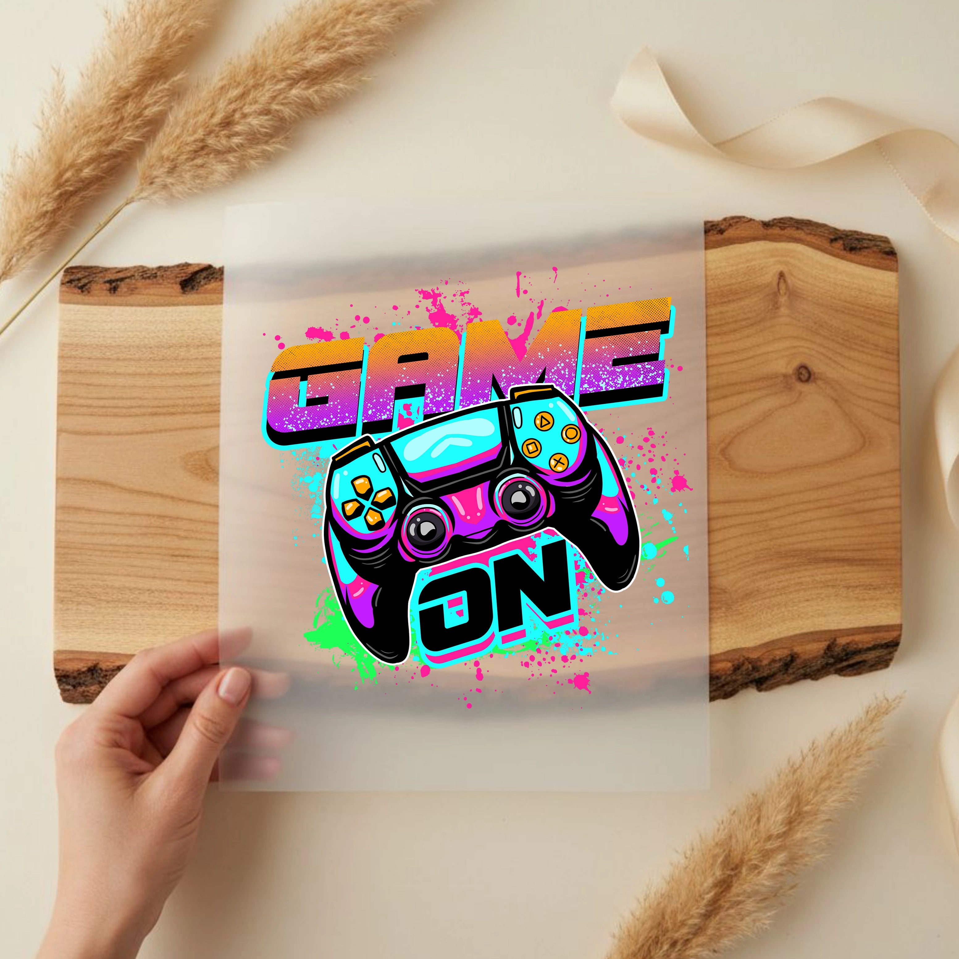 Bügelbild Controller Colorblast