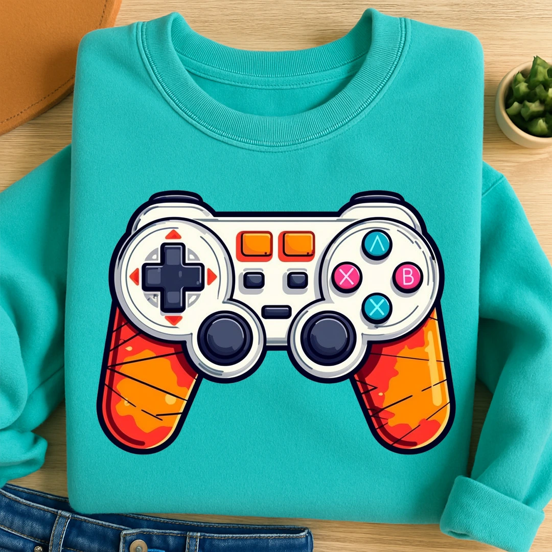 Bügelbild Gamepad Controller Tiger