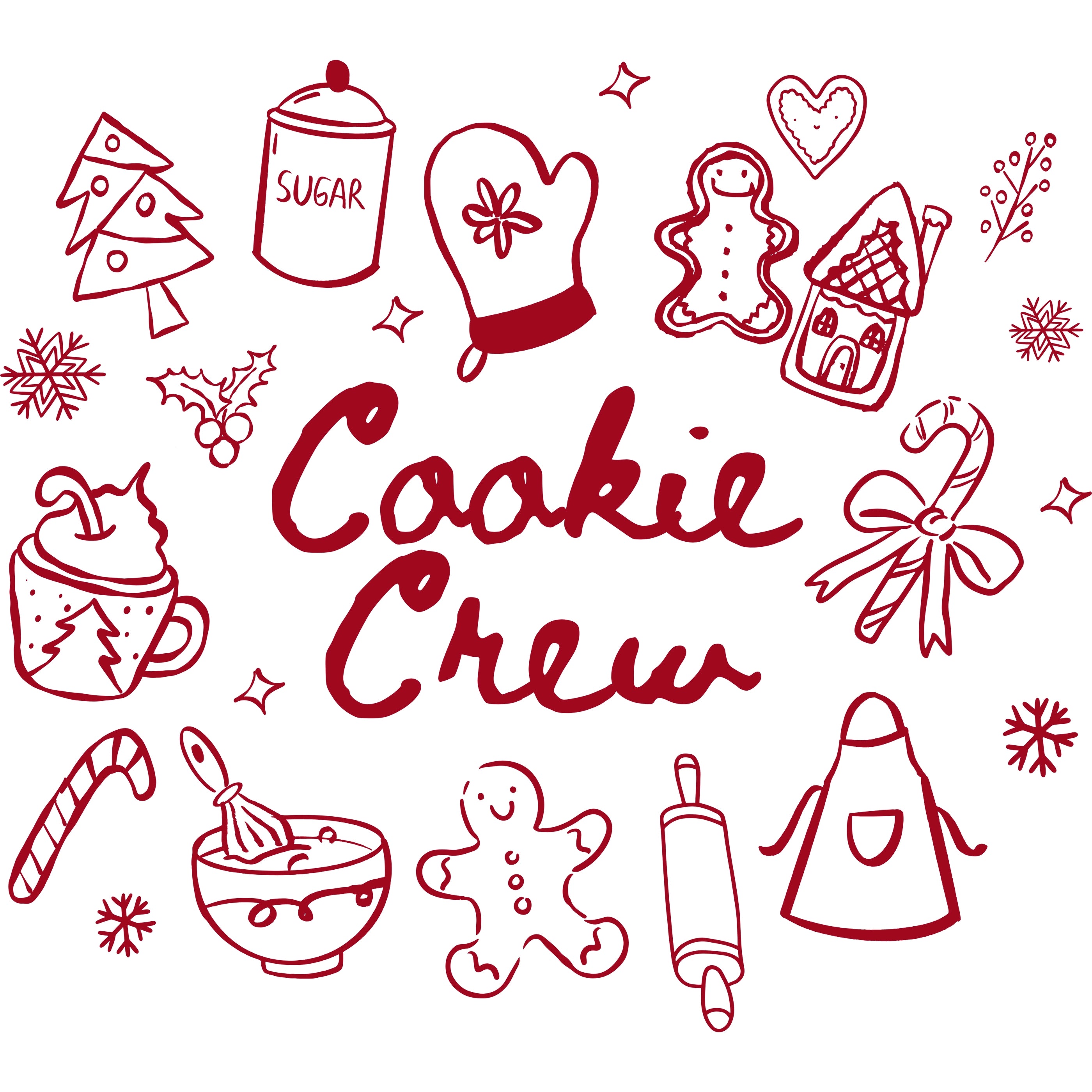 Bügelbild Cookie Crew