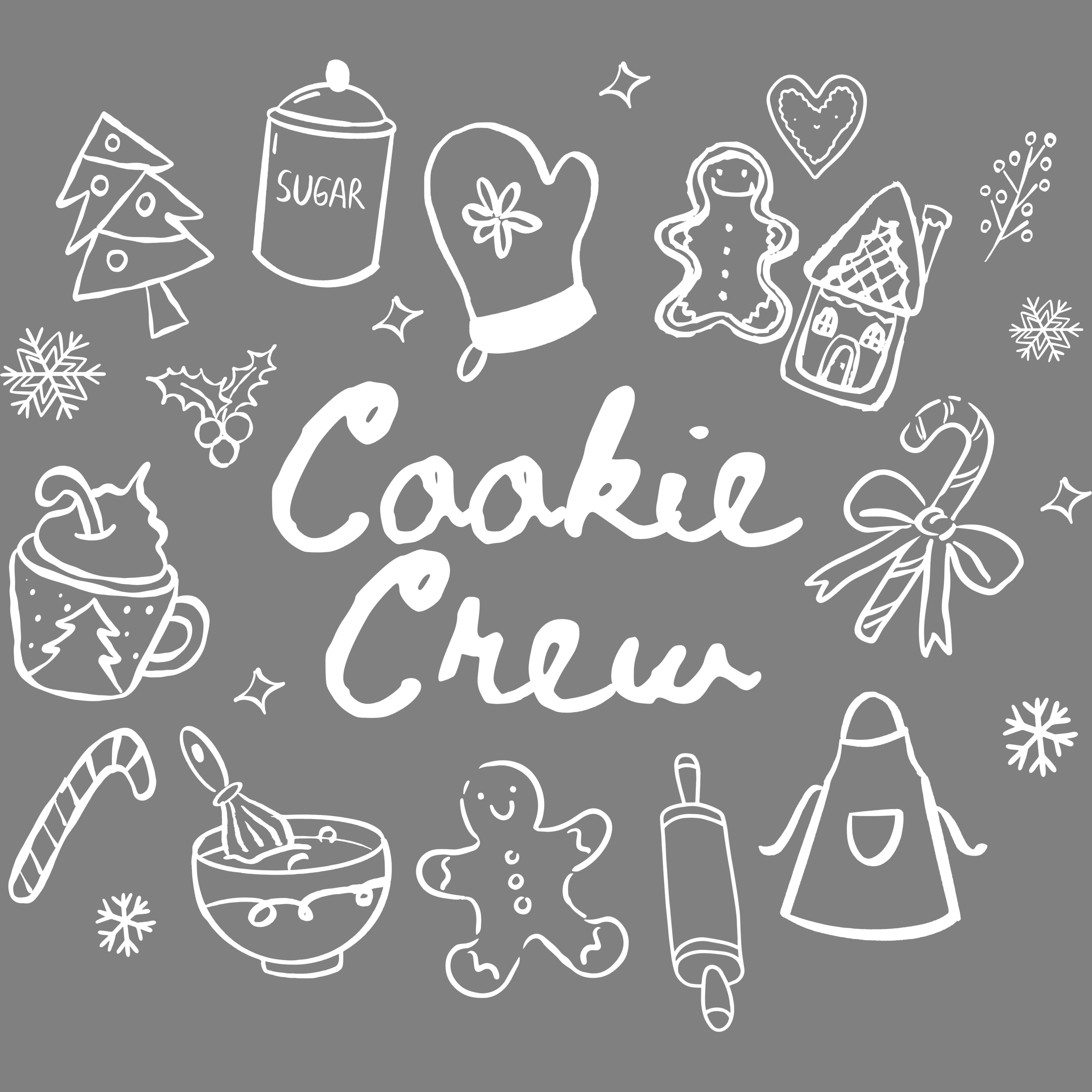Bügelbild Cookie Crew