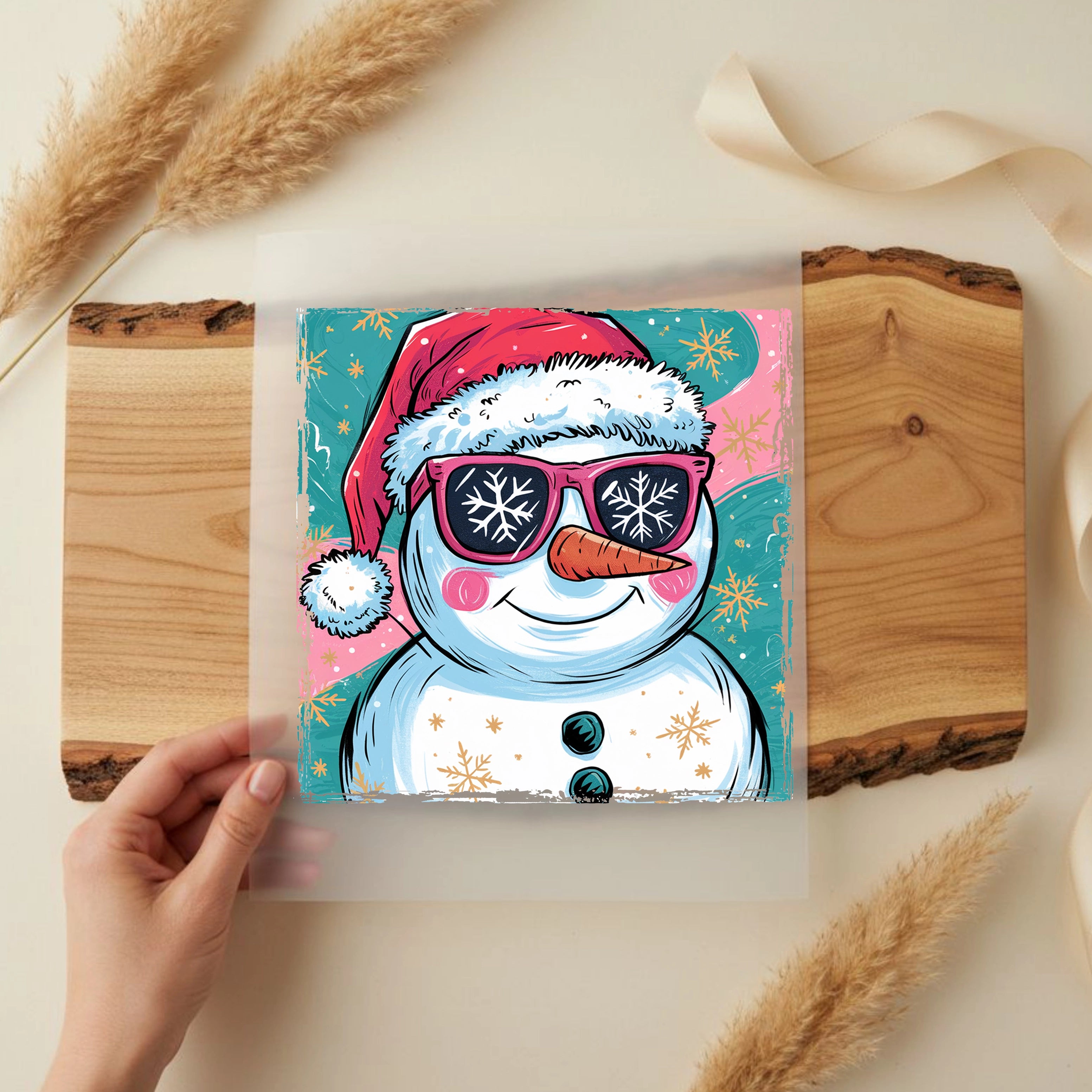 Bügelbild Cool Snowman