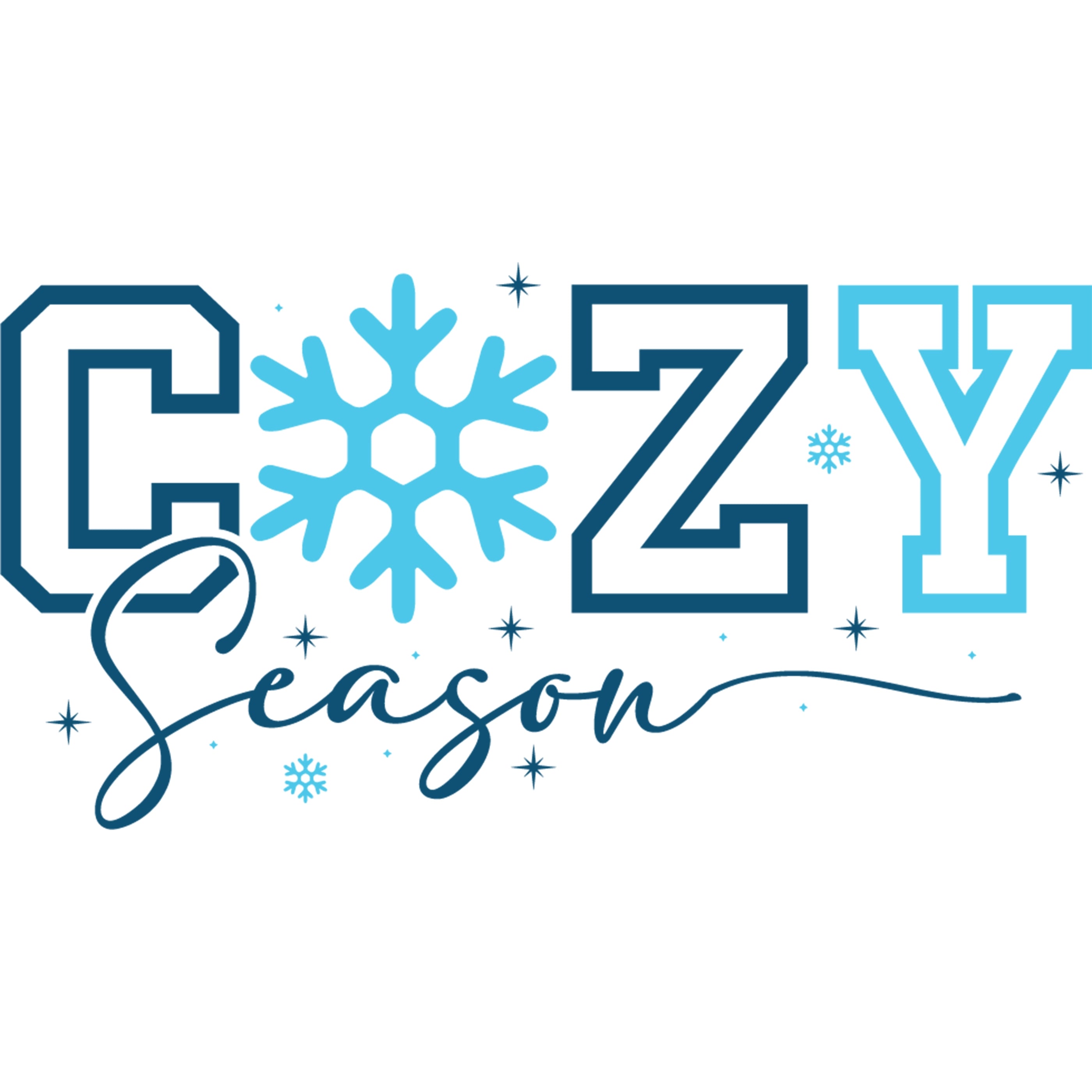 Bügelbild Cozy Season Winterzauber