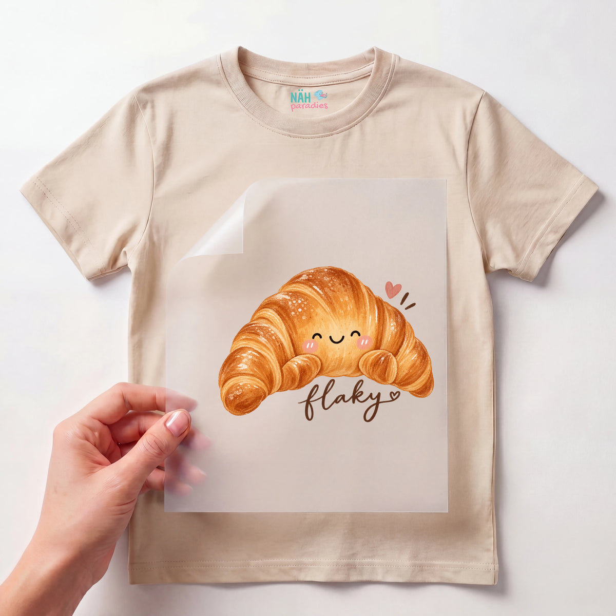 Bügelbild Croissant Flaky