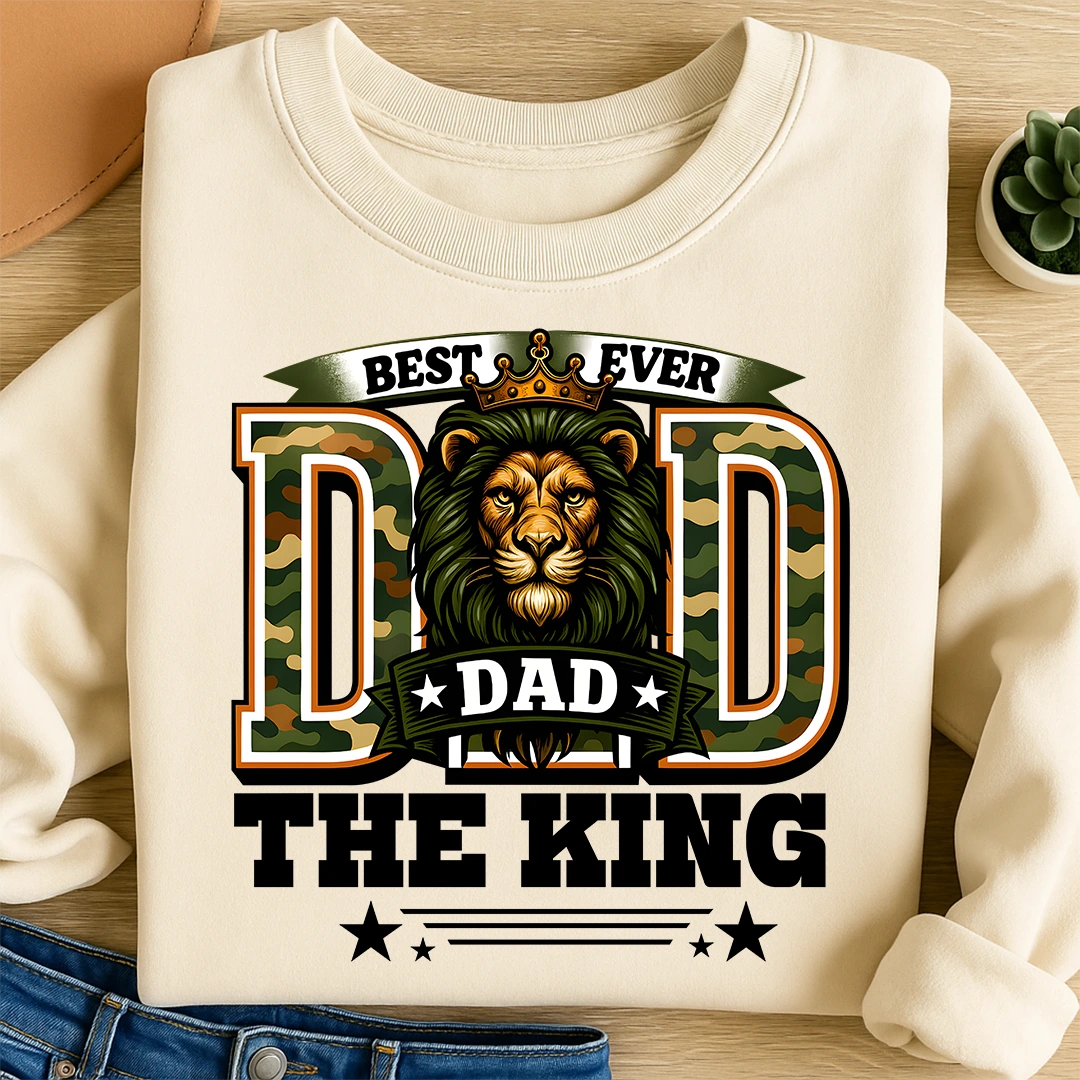 Bügelbild Dad the King