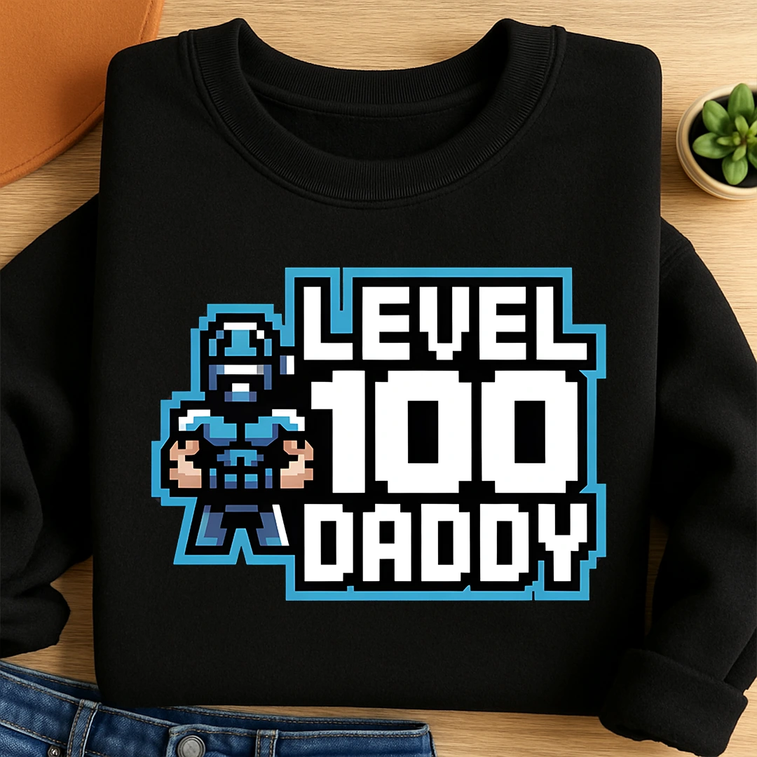 Bügelbild Daddy Level 100