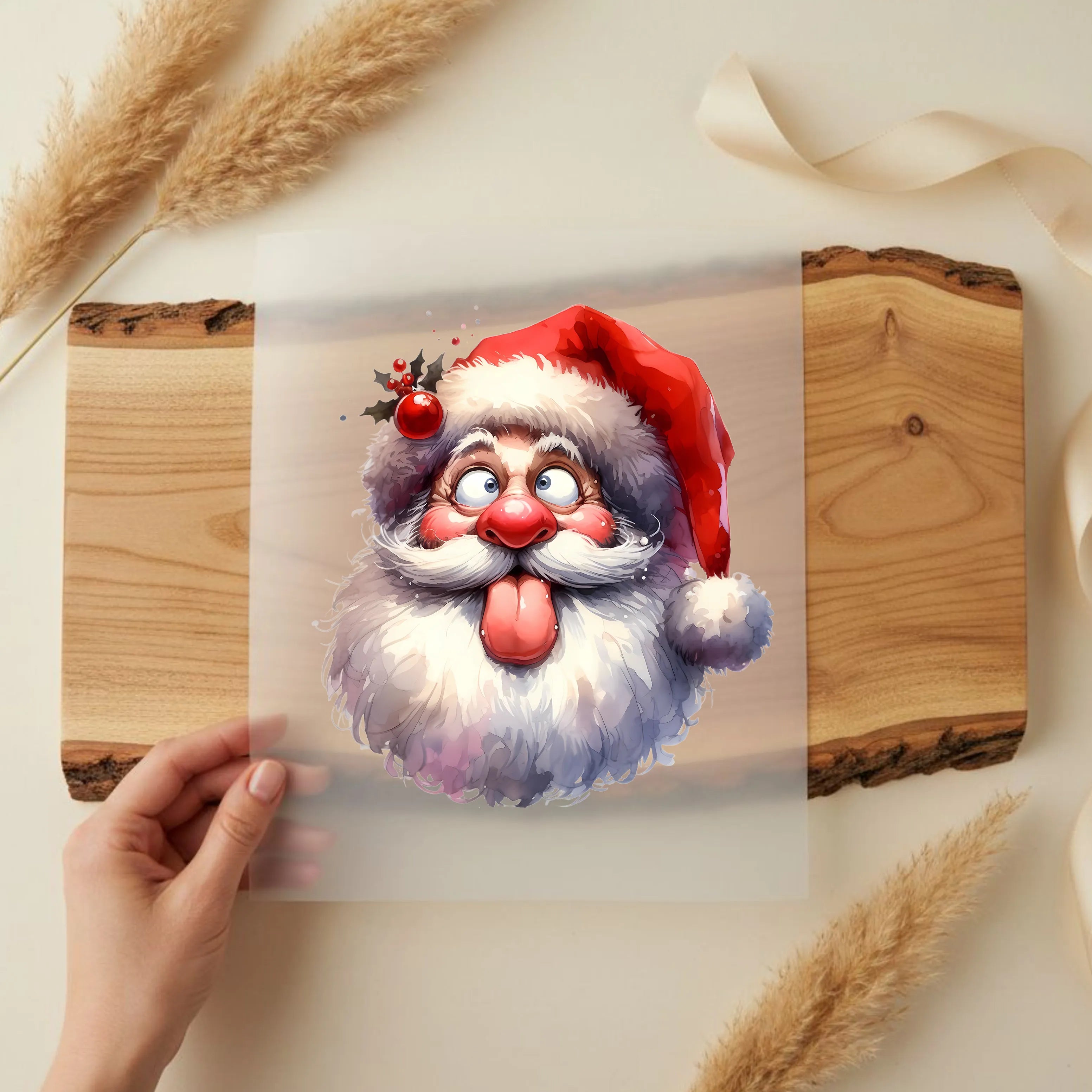 Bügelbild Der freche Weihnachtsgruß