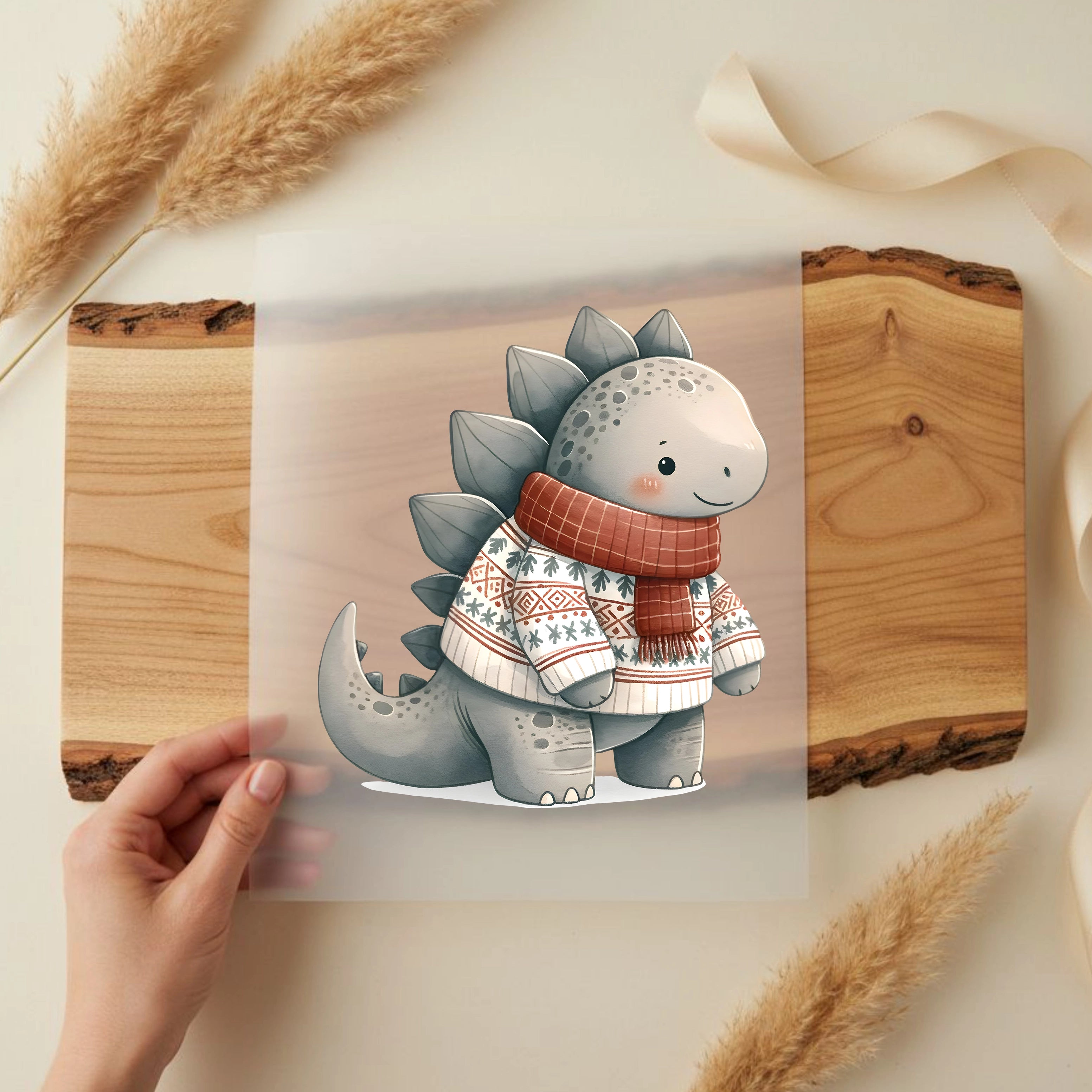 Bügelbild Dino Frostfreund