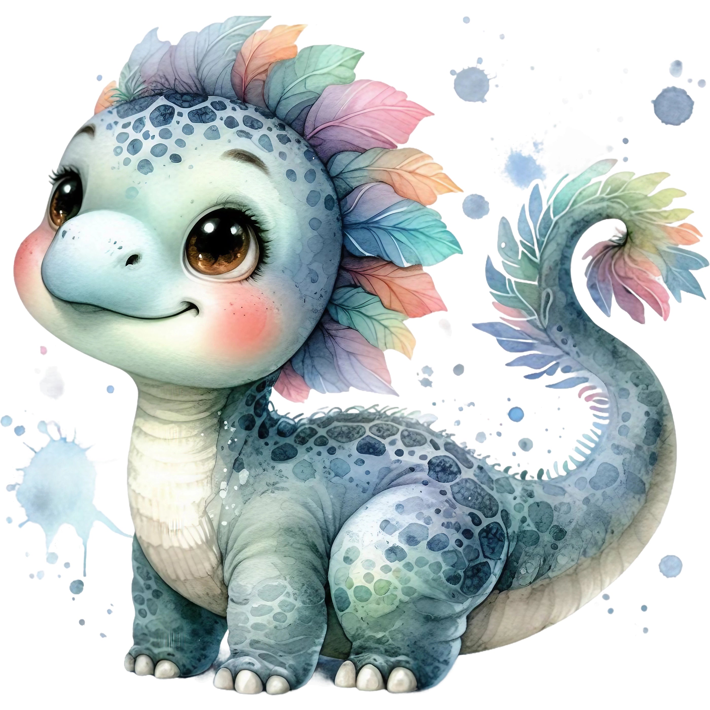 Bügelbild Dino Pastellträumer