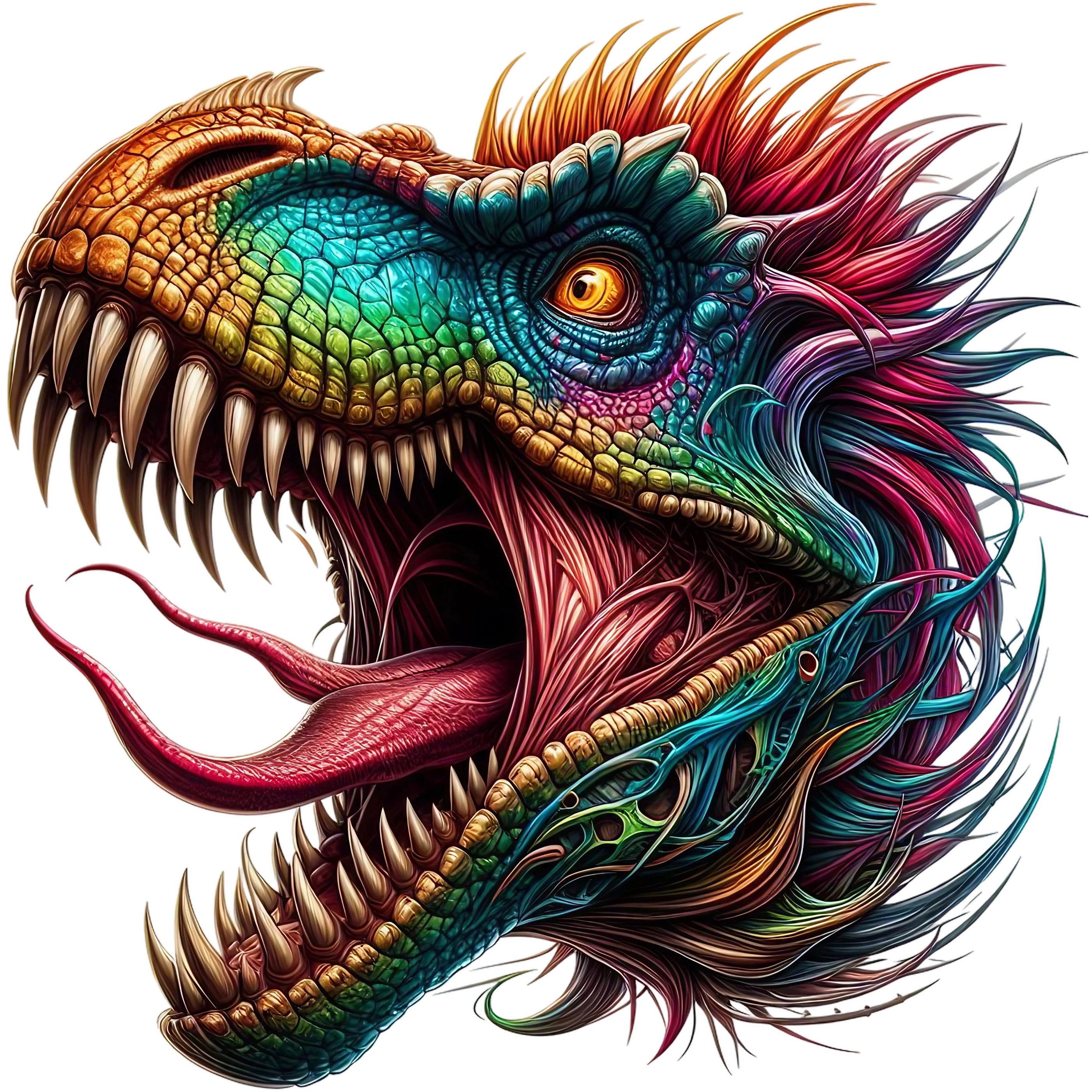 Bügelbild Dino Spektrumbrüller