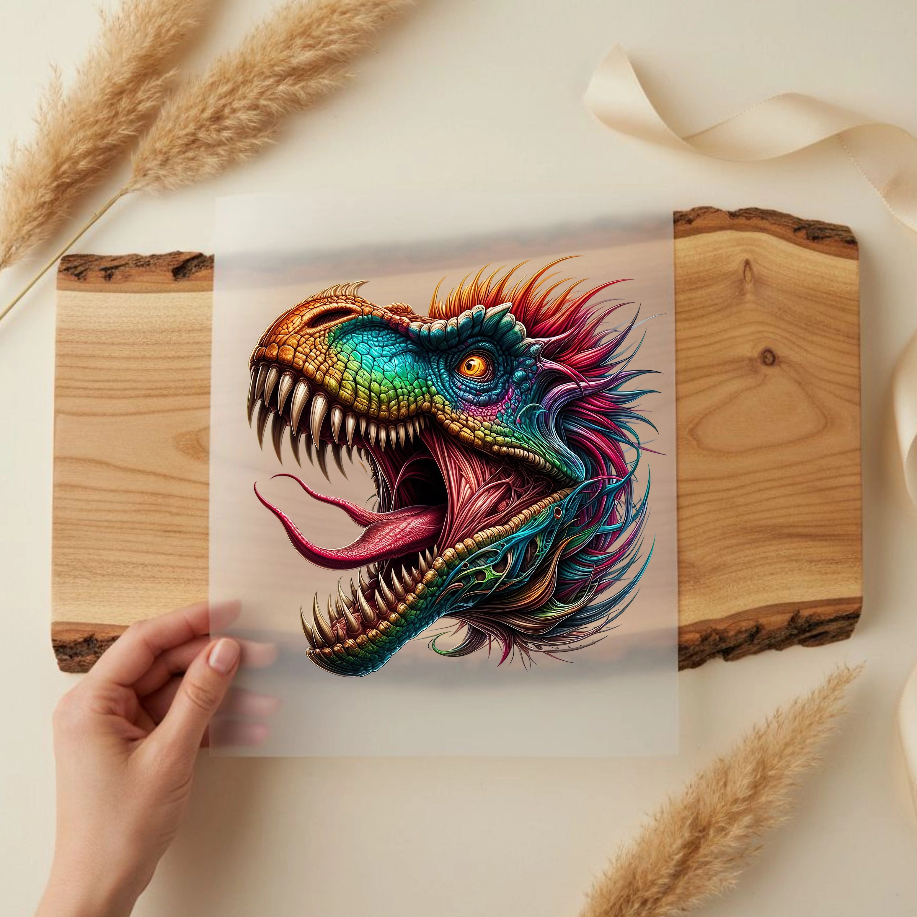 Bügelbild Dino Spektrumbrüller