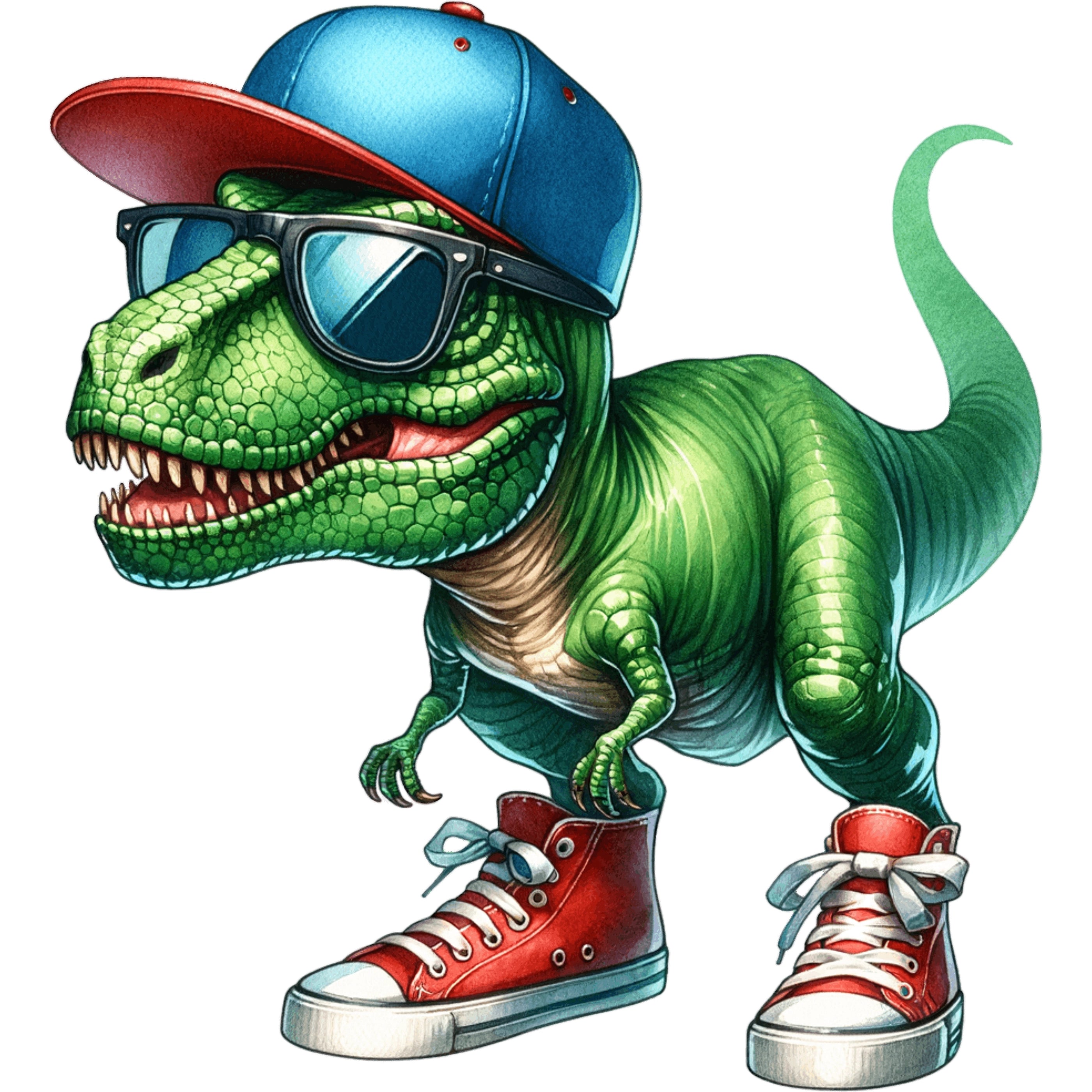 Bügelbild Dino T-Rex Streetcool