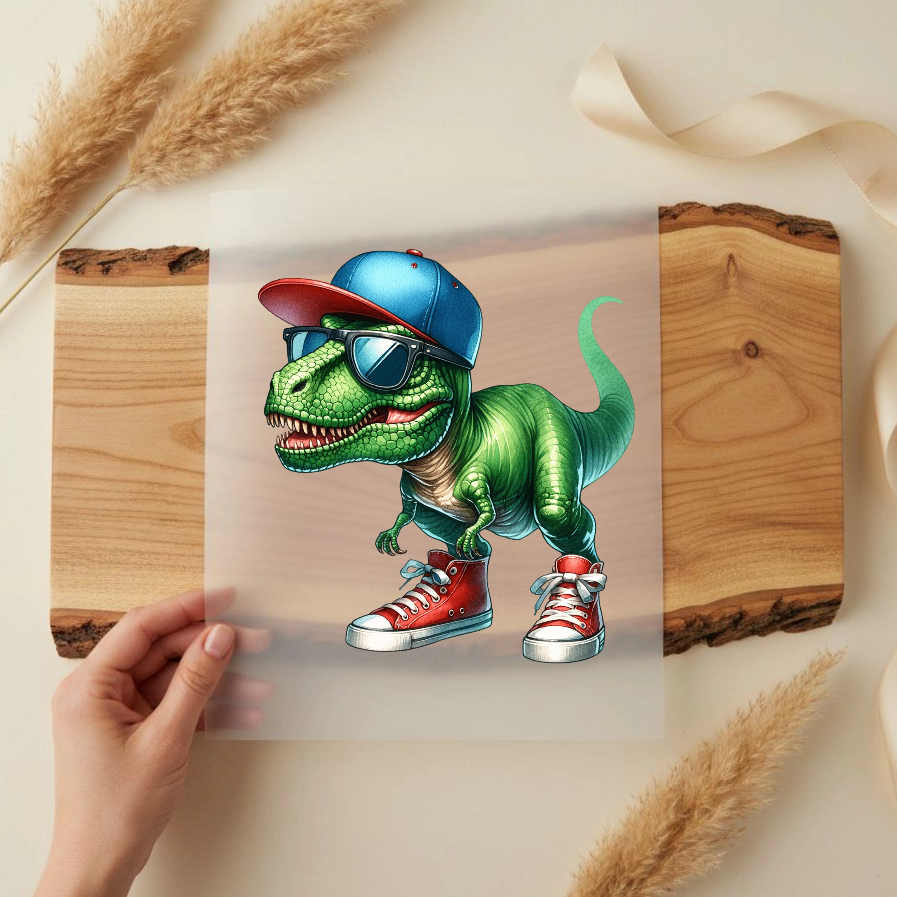 Bügelbild Dino T-Rex Streetcool