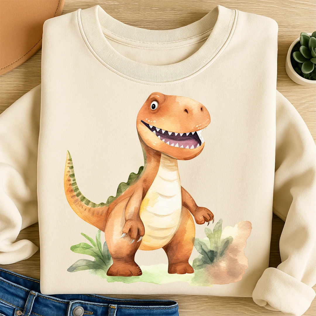 Bügelbild Dino Urzeit Kumpel