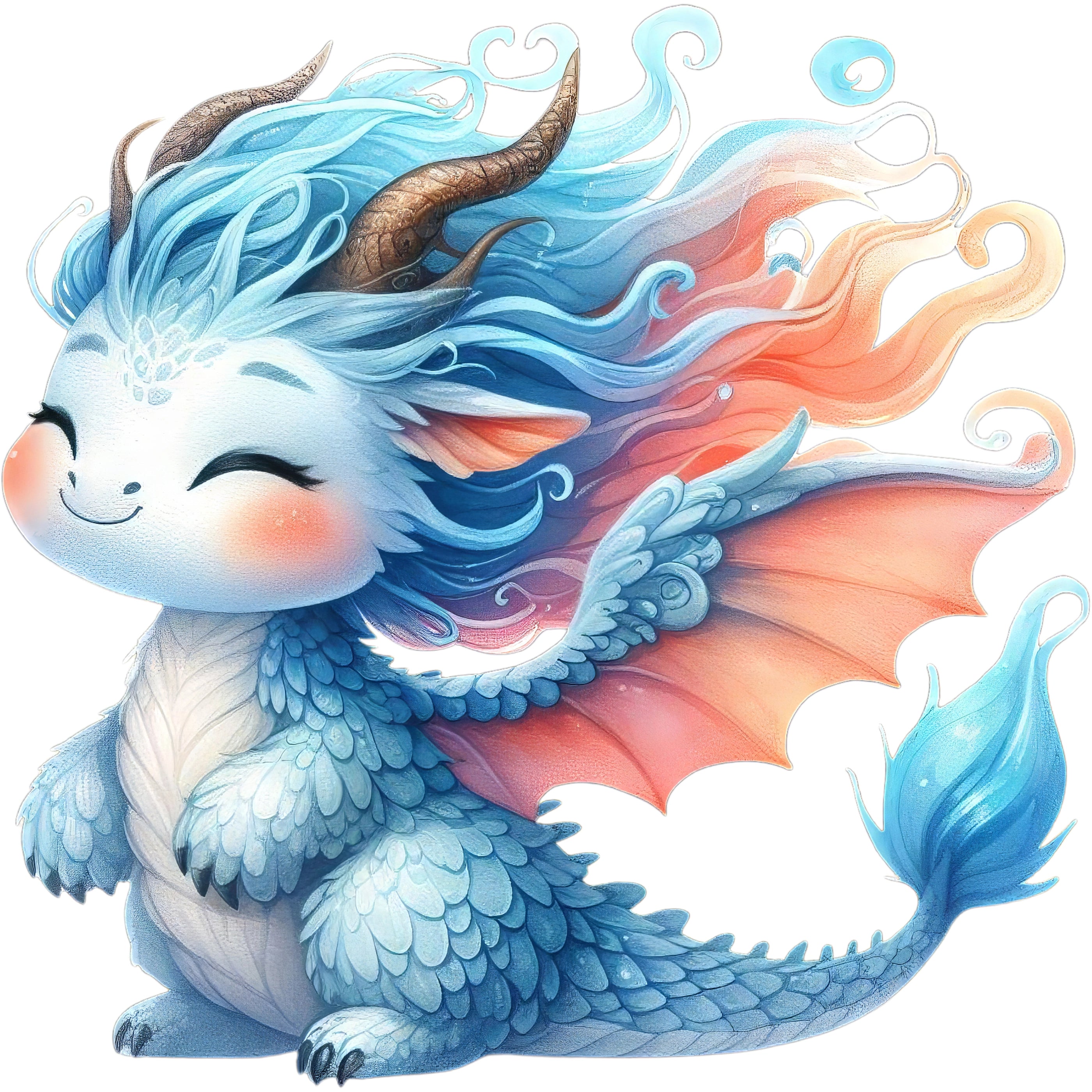 Bügelbild Drache Eisfunken