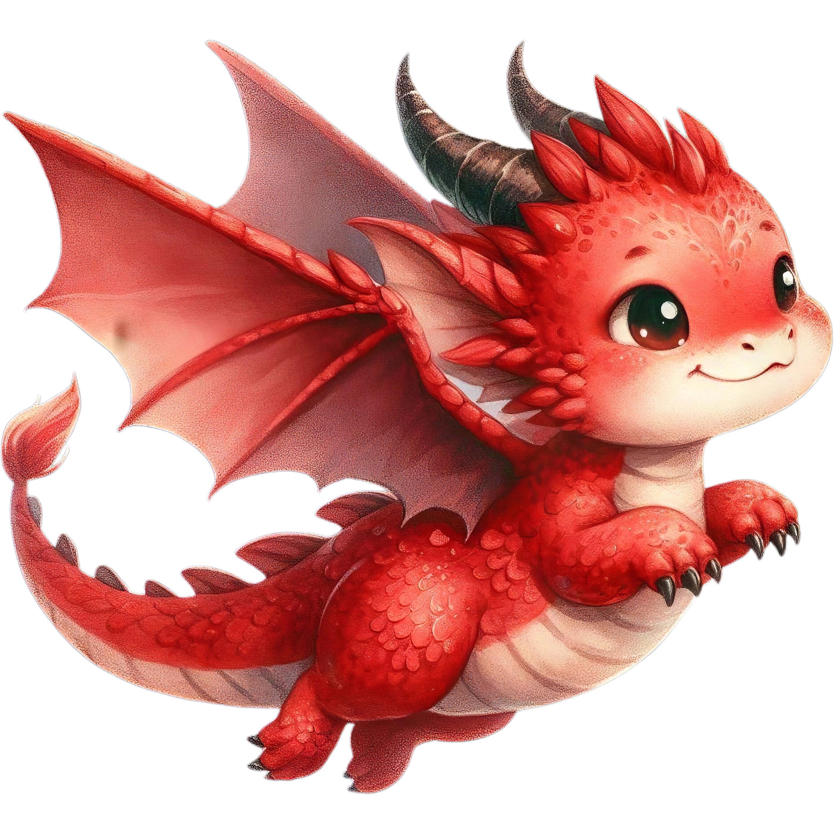 Bügelbild Drache Feuerling