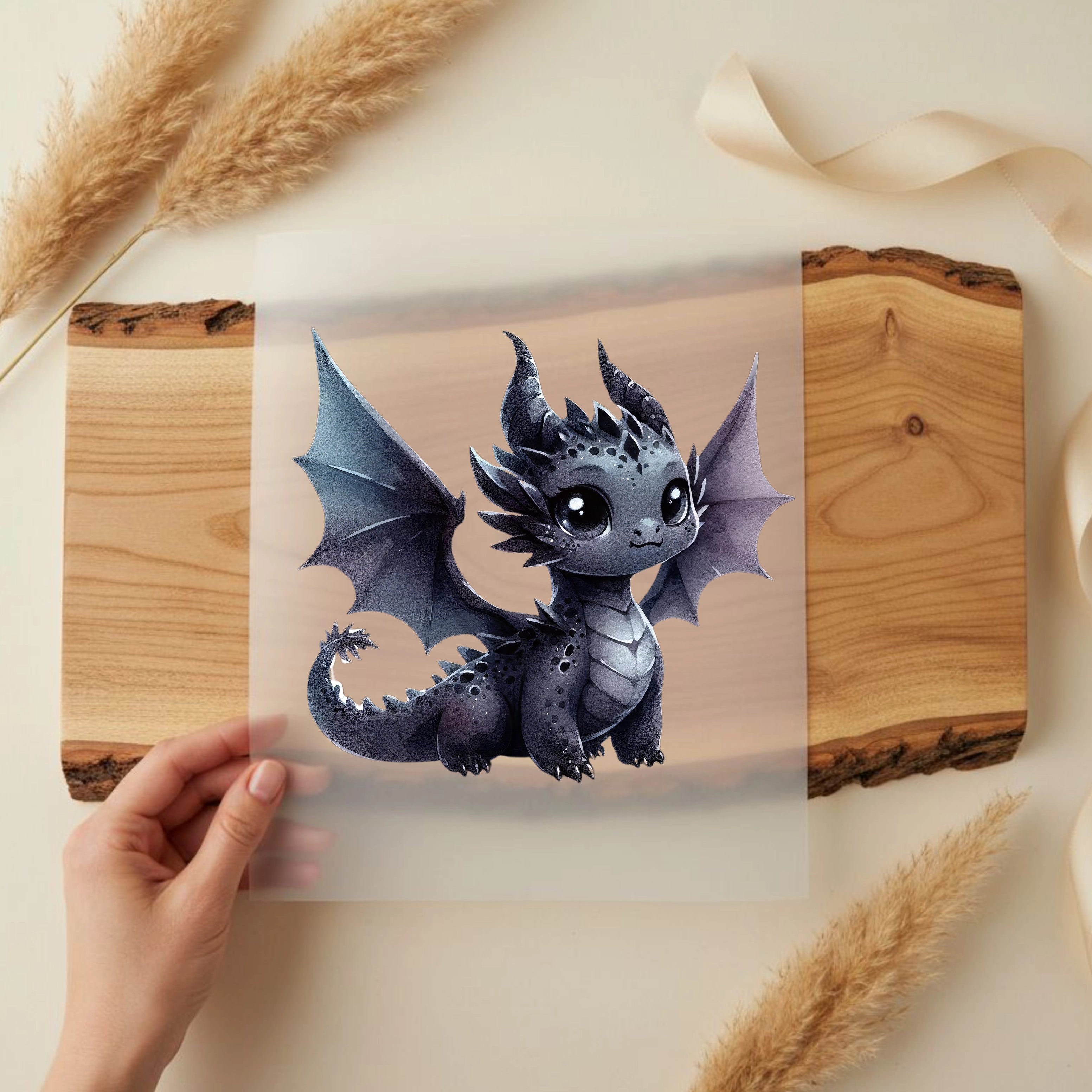 Bügelbild Drache Nachtling